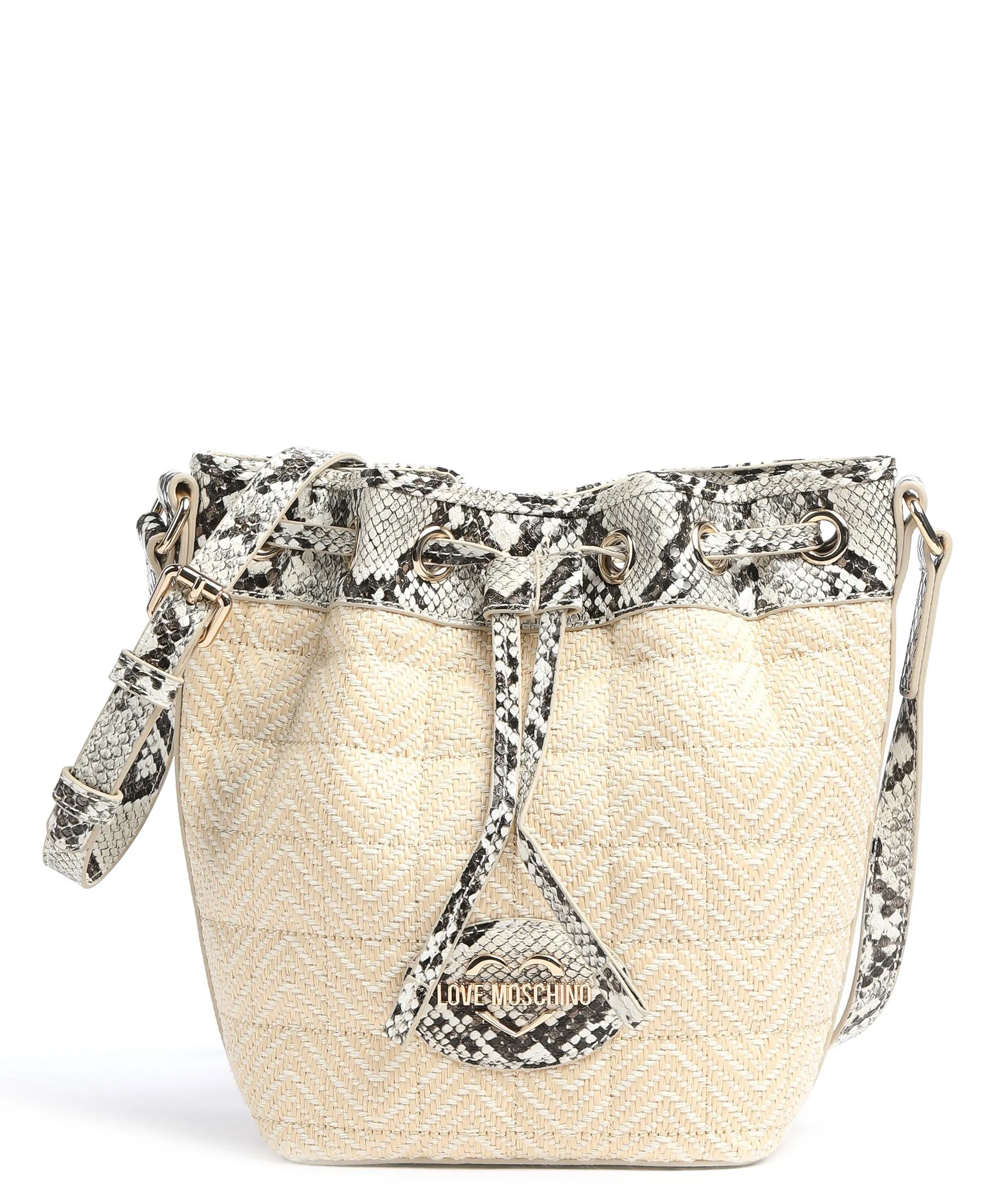  Love Moschino Sweet Summer Borsa a secchiello cotone, poliestere natura  