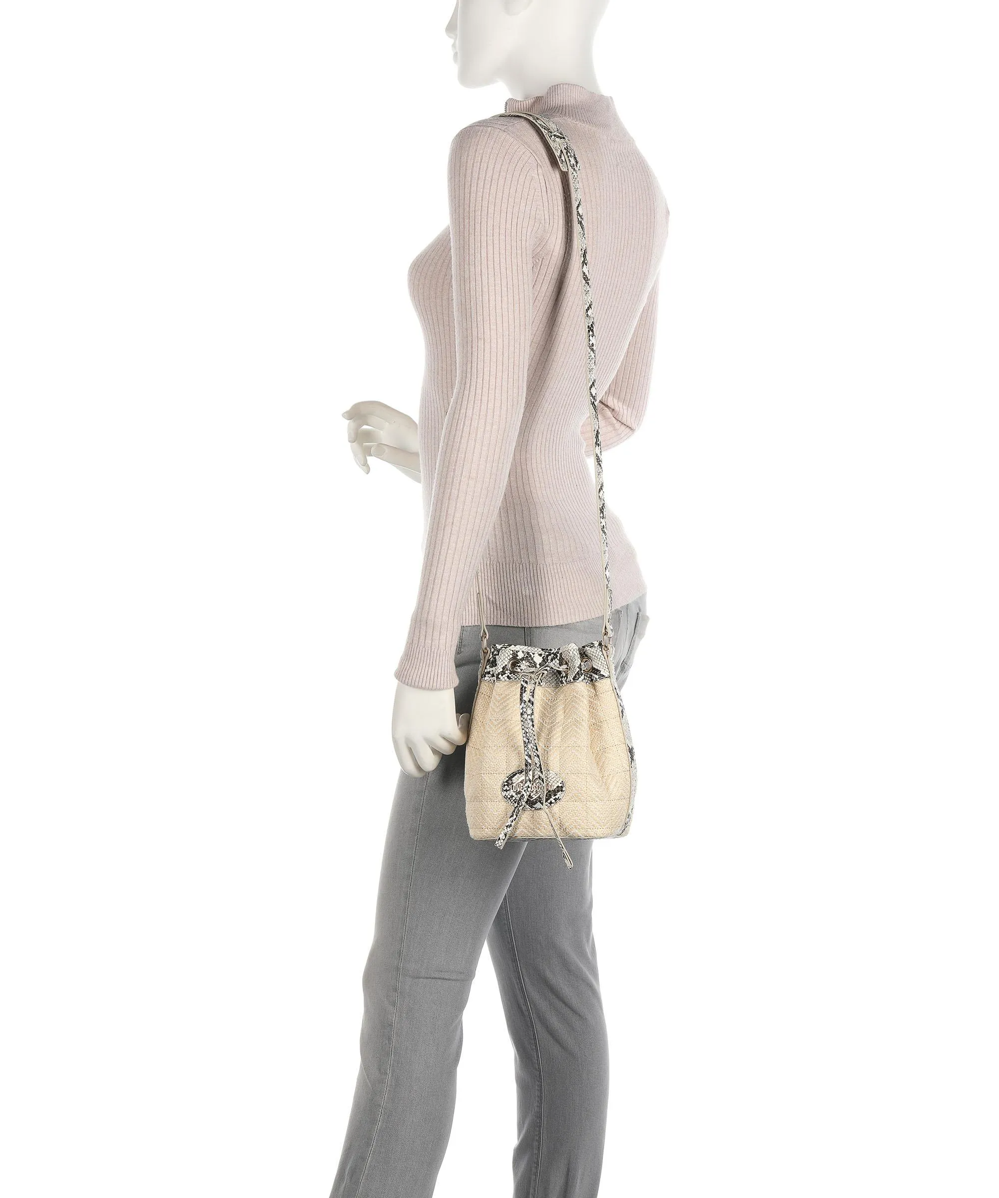  Love Moschino Sweet Summer Borsa a secchiello cotone, poliestere natura  