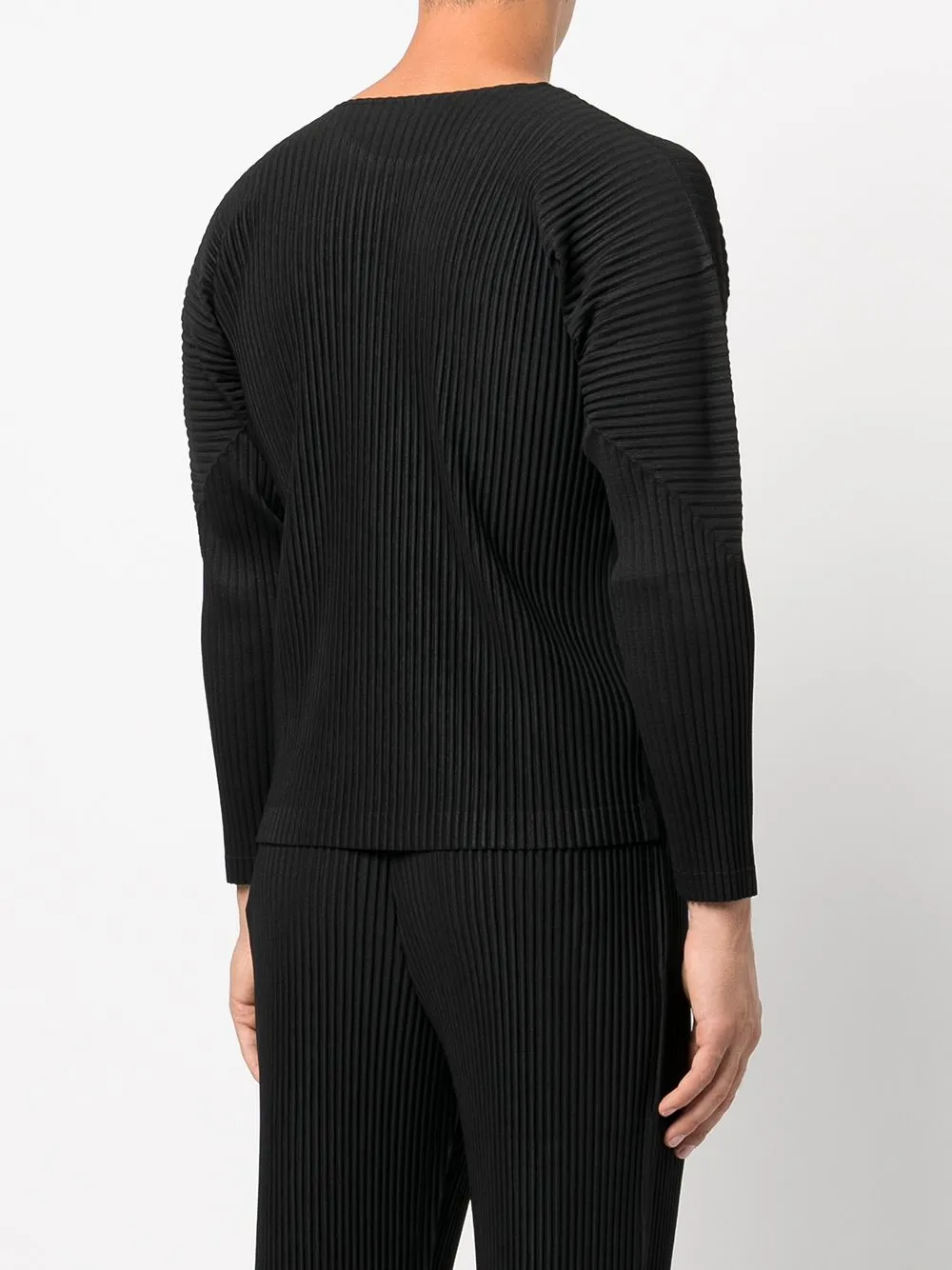 maglia in tessuto plissé