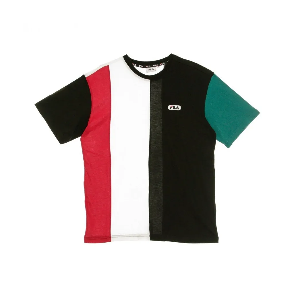 MAGLIETTA BANSI BLOCKED TEE BLACK/TEAL GREEN/BRIGHT WHITE/CERISE
