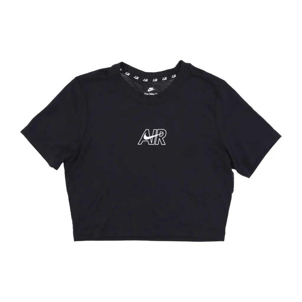 maglietta corta donna slim crop air tee BLACK