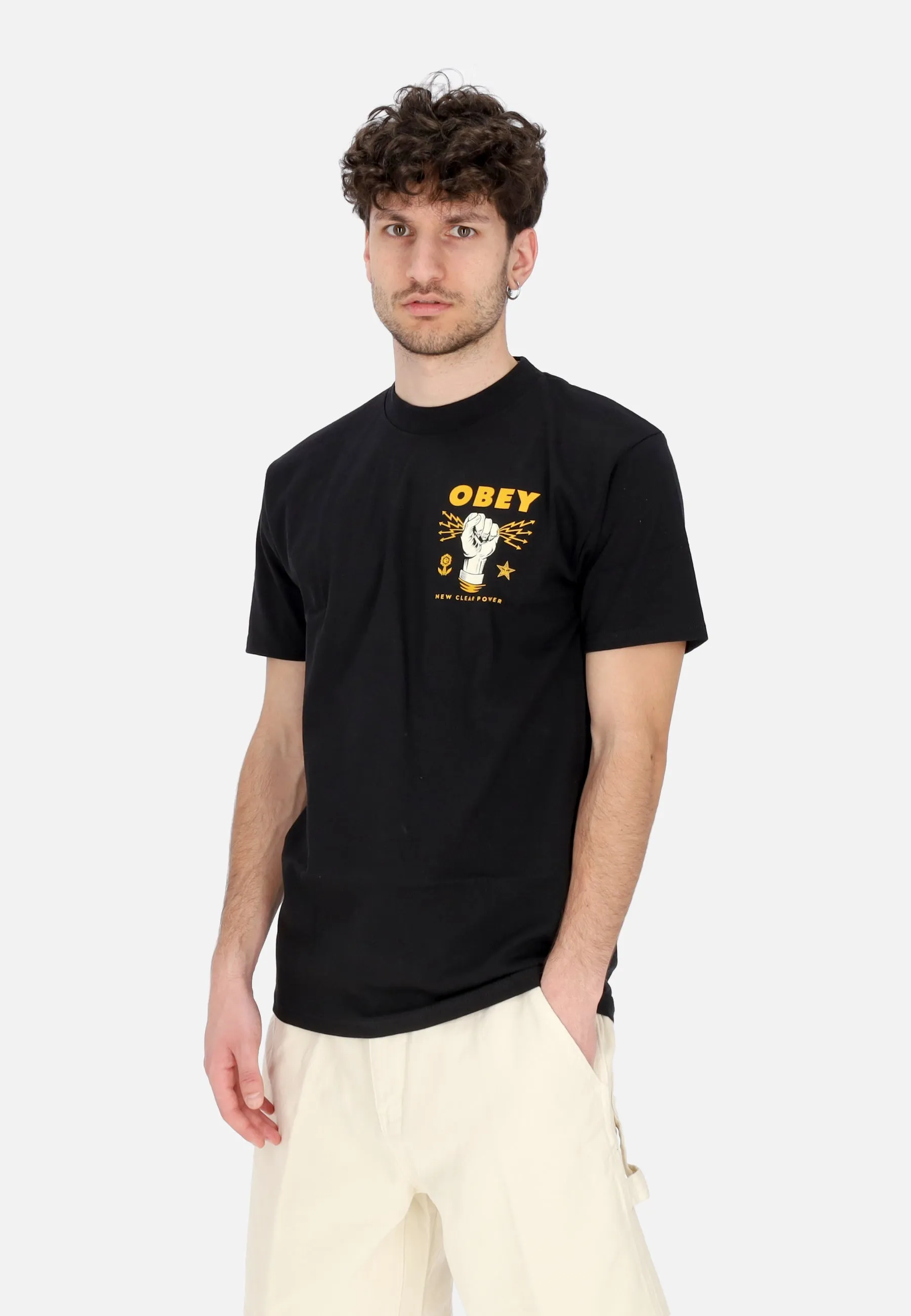 Maglietta Uomo New Clear Power Classic Tee Black