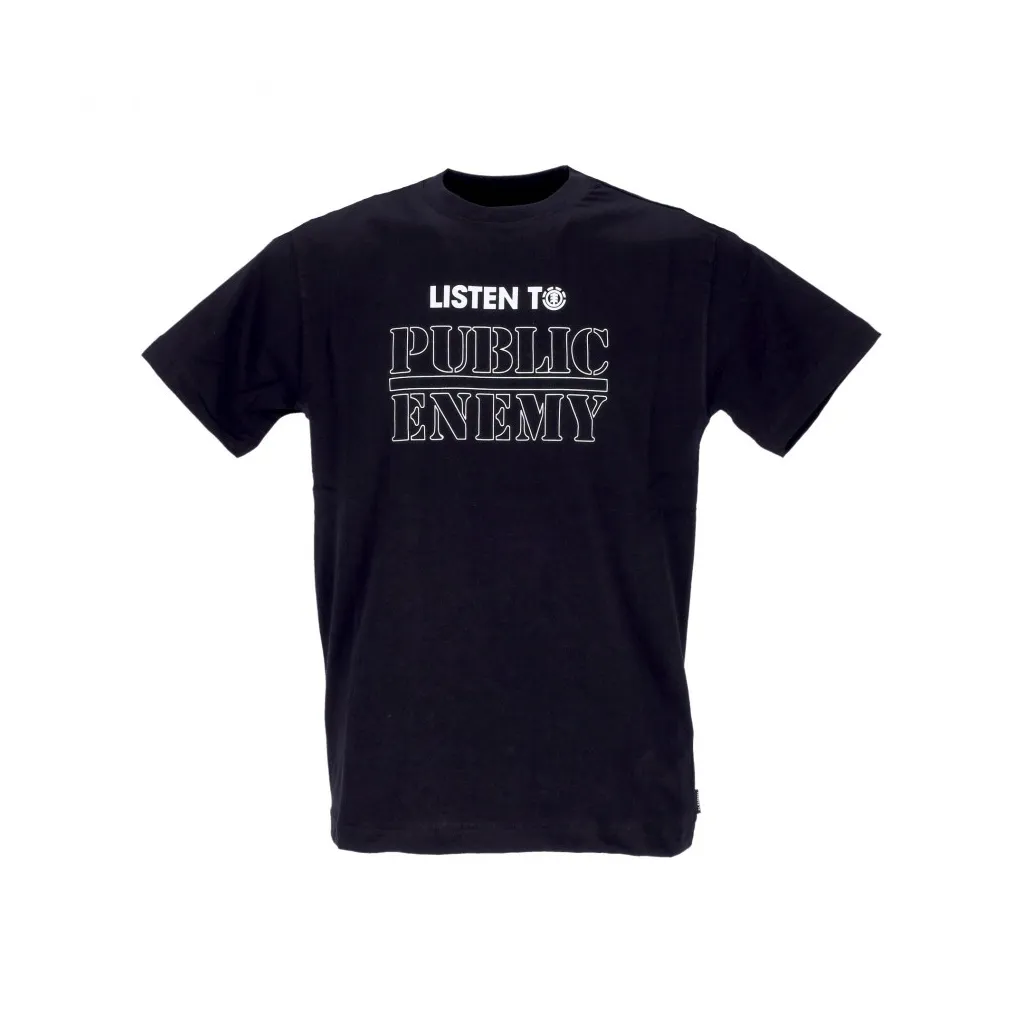 maglietta uomo pexe listen to tee FLINT BLACK