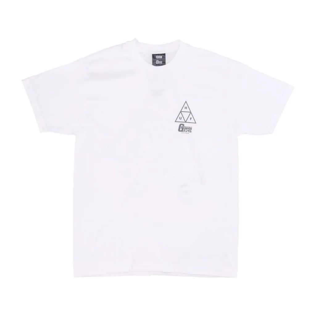 maglietta uomo triple triangle tee x gundam WHITE