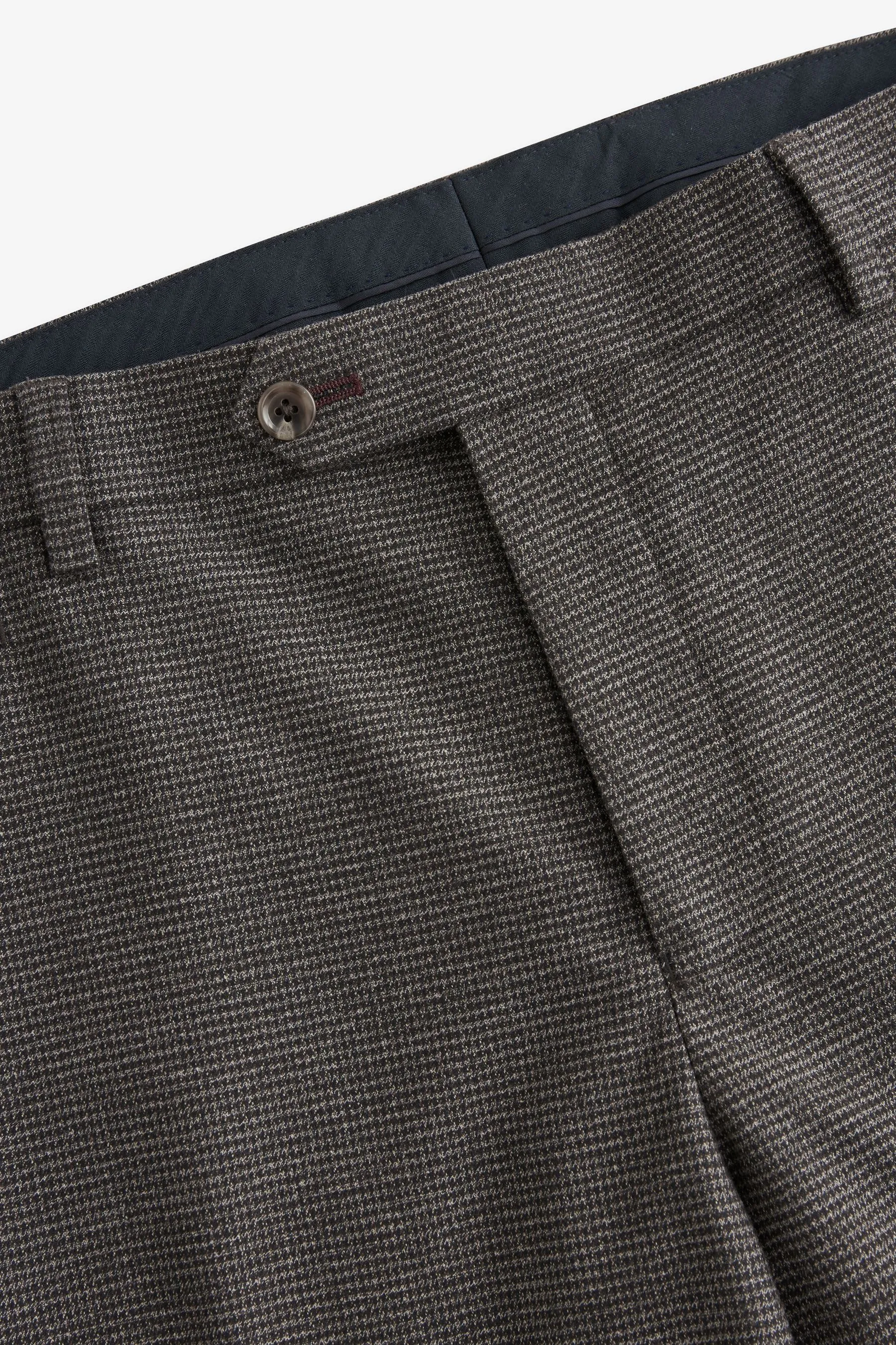 Marrone  - Vestibilità sartoriale da completo testurizzato Pantaloni