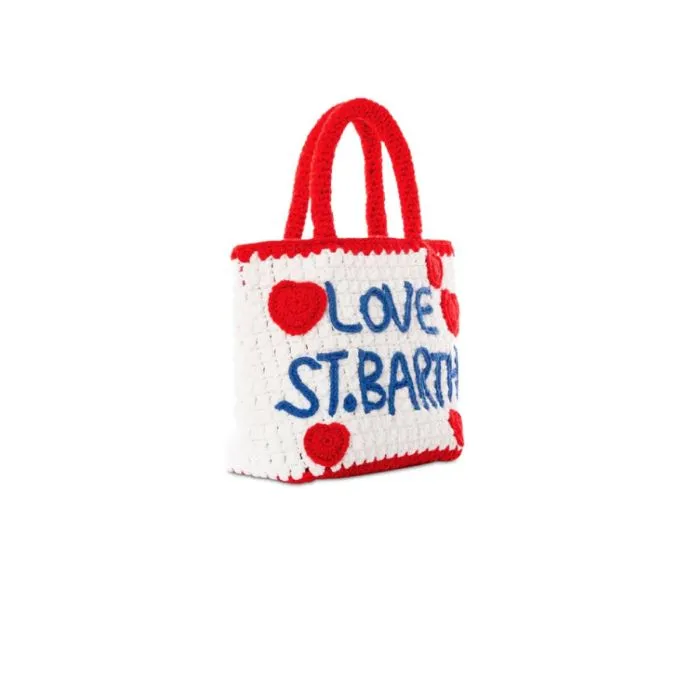 Mc2 Saint Barth Borsa Ricamo A Cuore Crochet