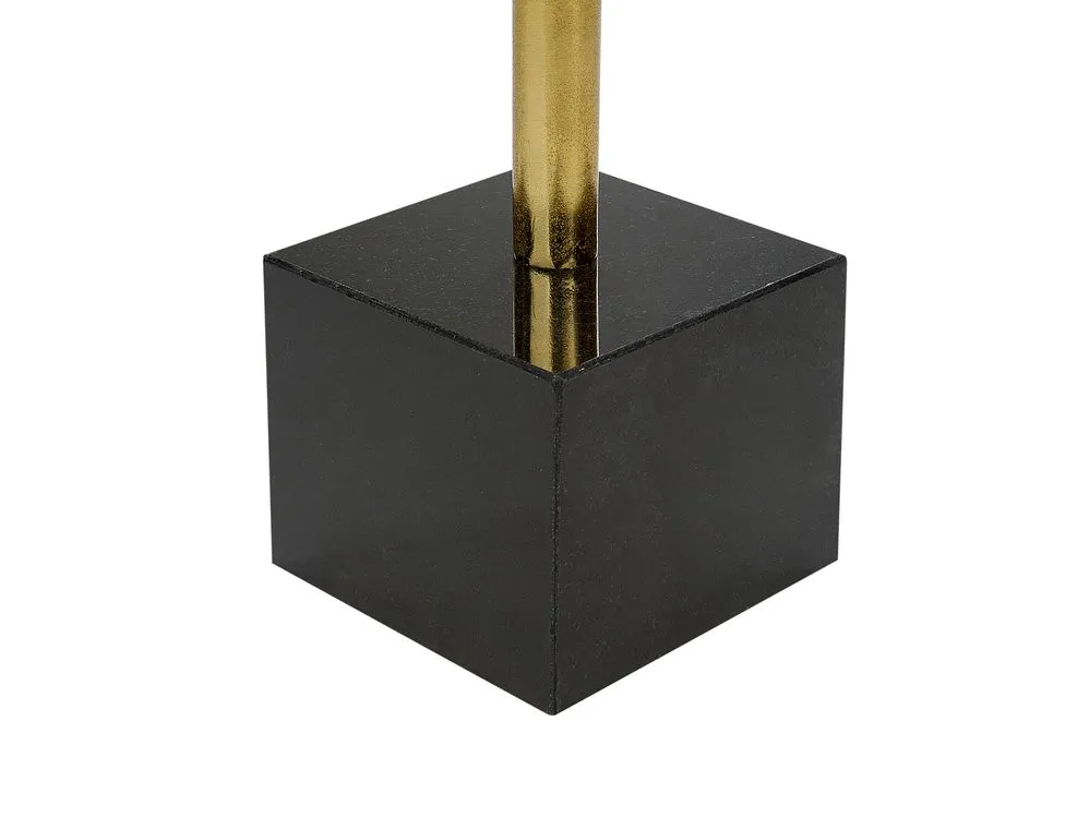 Metal Side Table Gold and Black COLIBRI