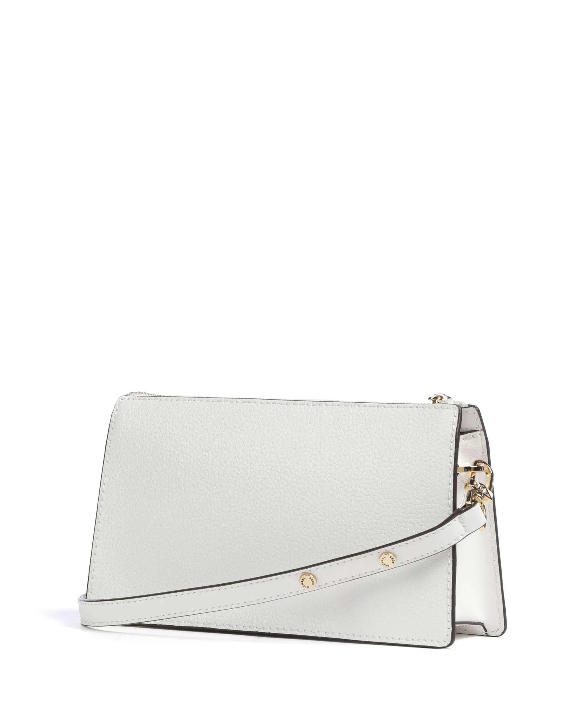  Michael Kors Empire Borsa a spalla pelle granulata bianco  