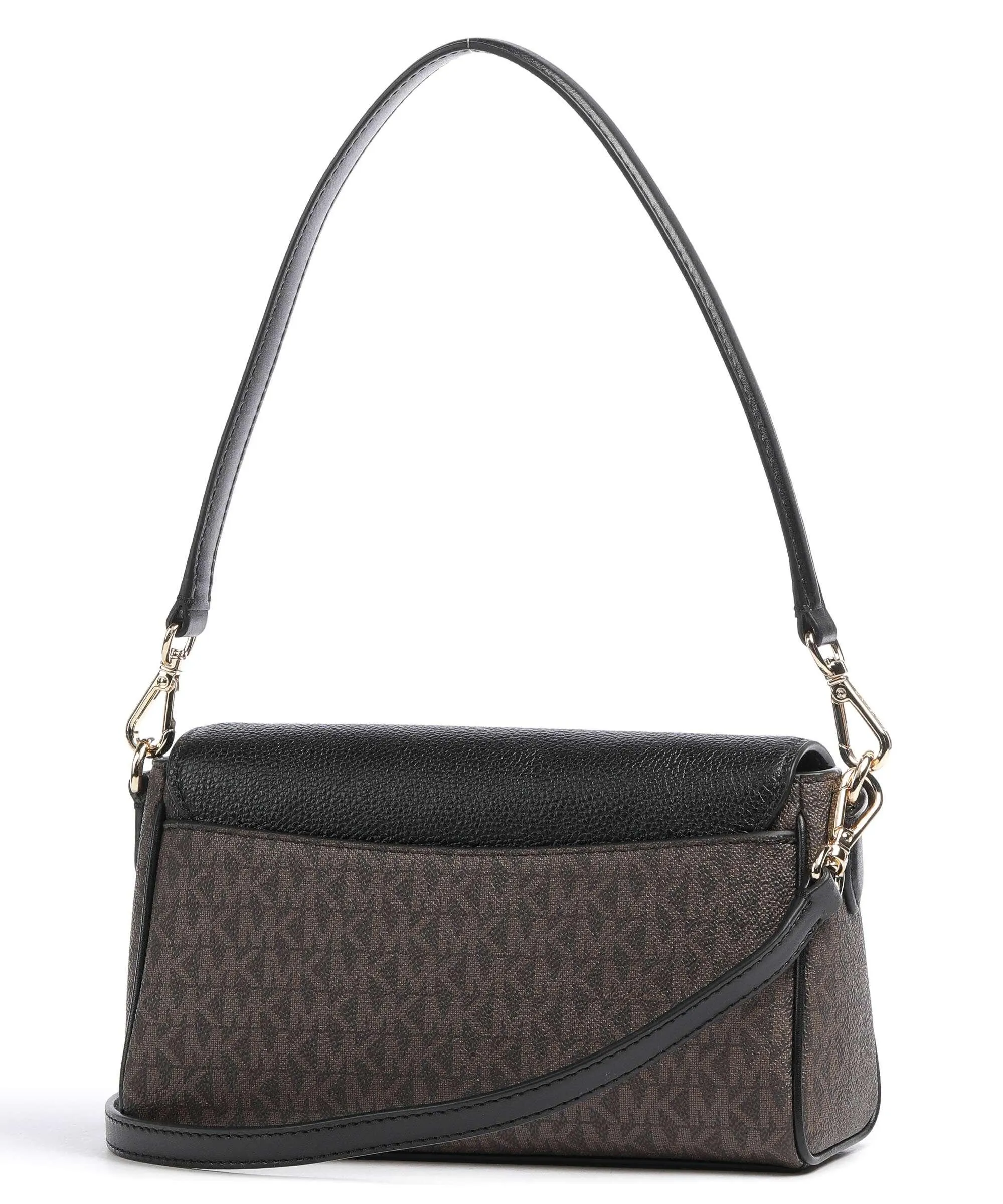  Michael Kors Fleur Borsa a spalla tela, pelle sintetica nero  