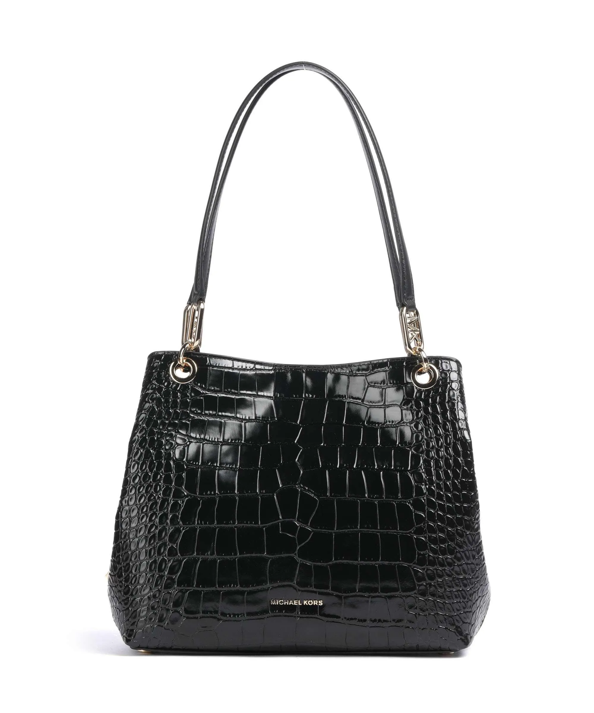  Michael Kors Kensington Borsa hobo pelle di vacchetta goffrata nero  
