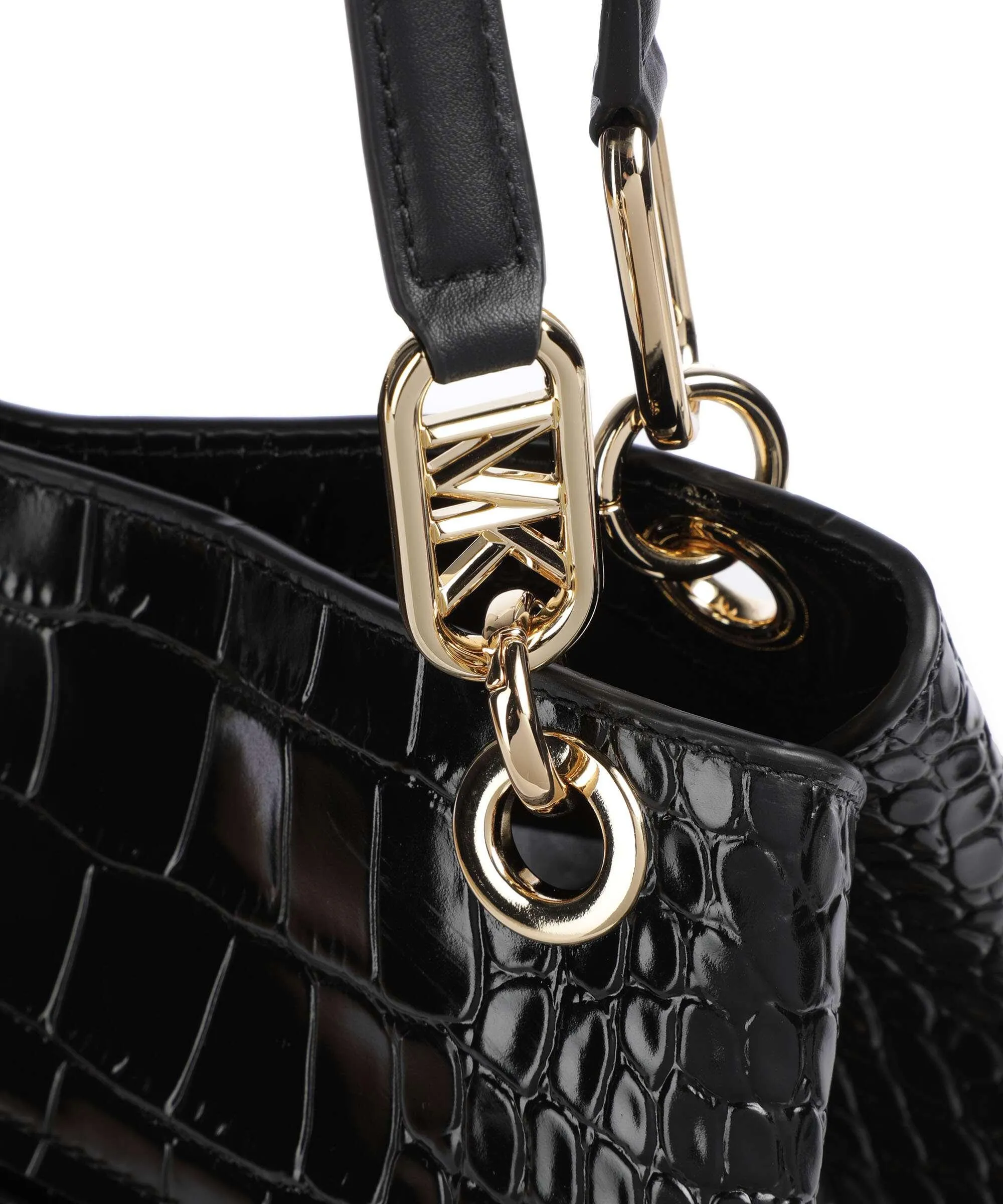  Michael Kors Kensington Borsa hobo pelle di vacchetta goffrata nero  