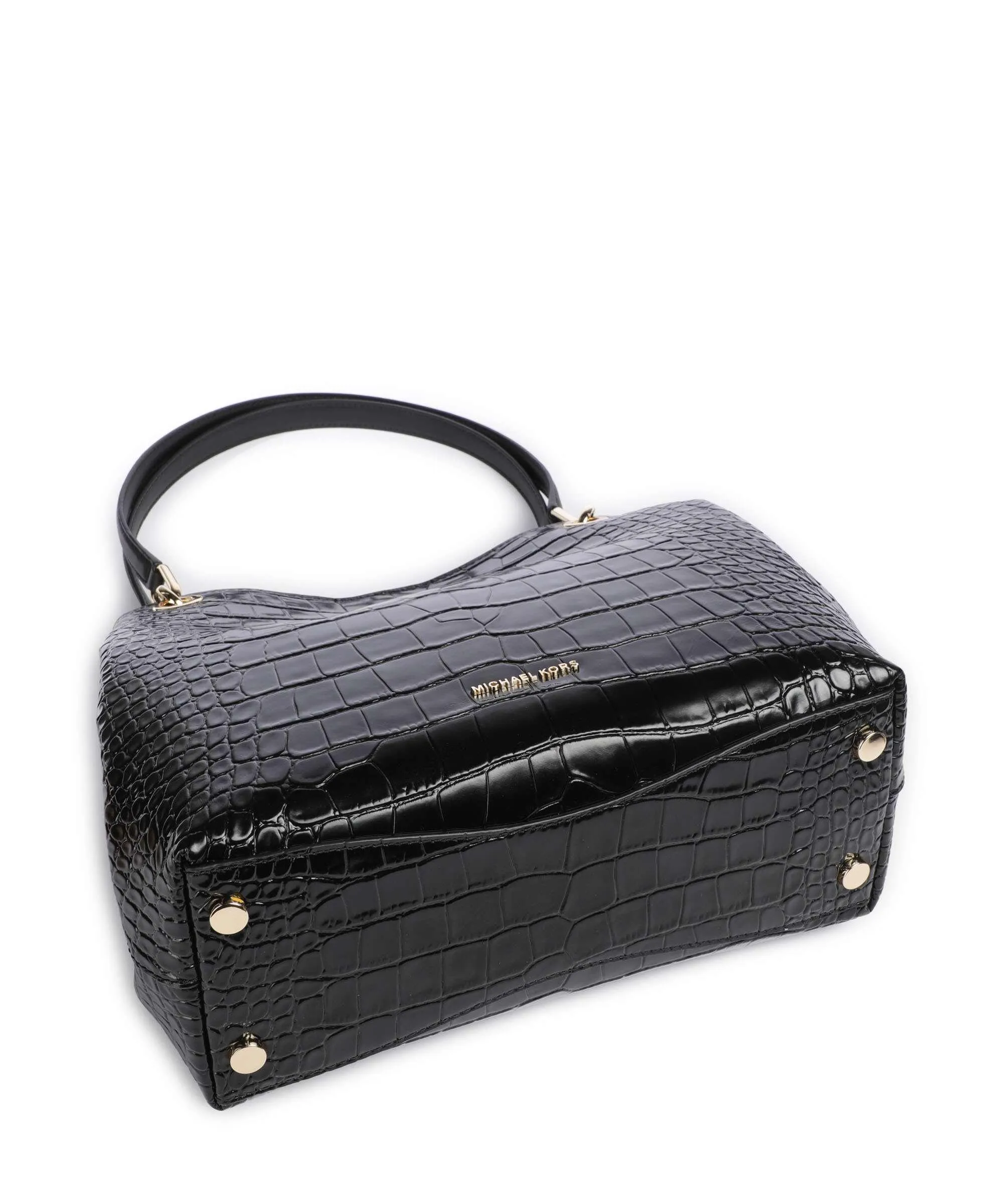  Michael Kors Kensington Borsa hobo pelle di vacchetta goffrata nero  