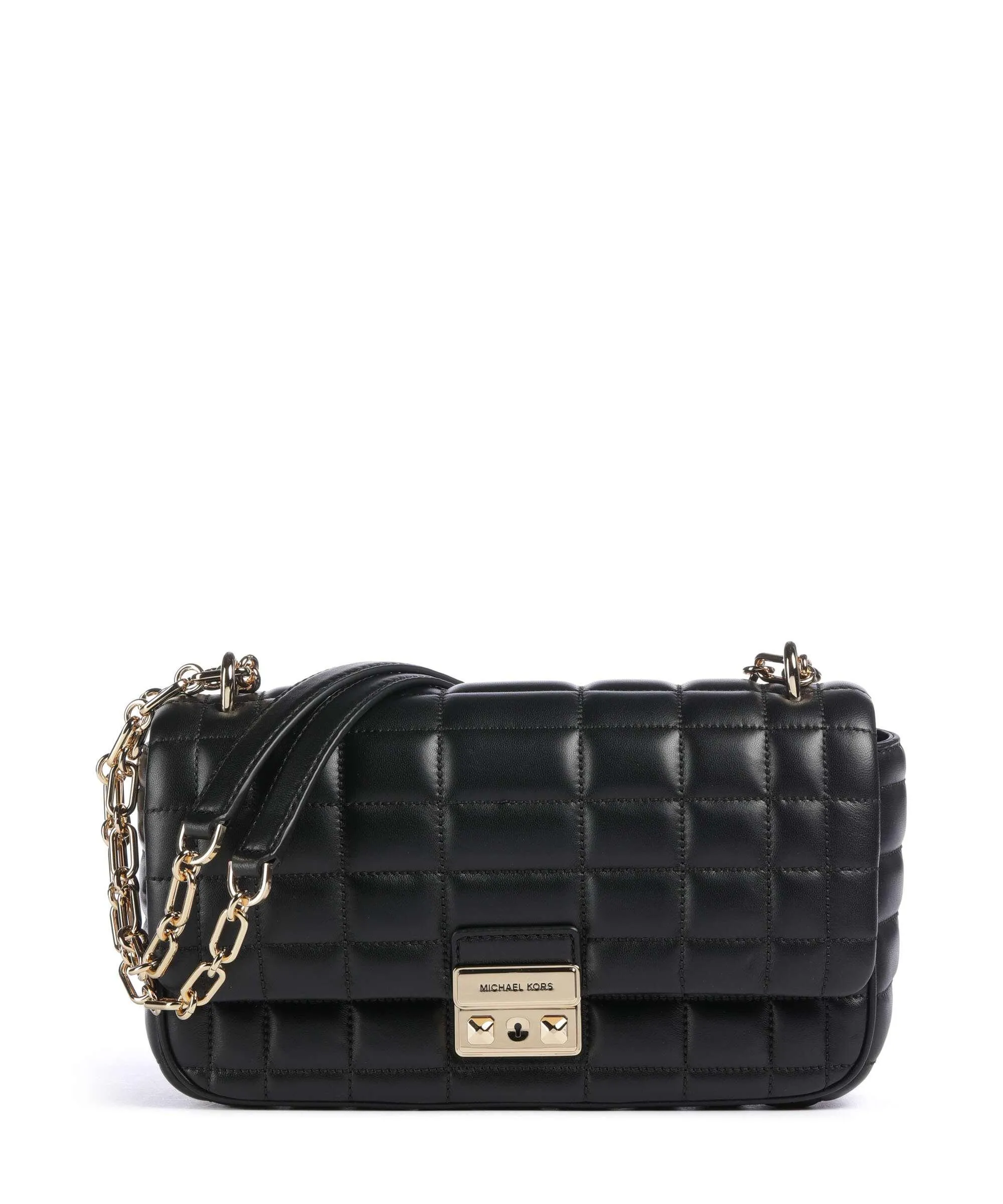  Michael Kors Tribeca Borsa a spalla cuoio di agnello nero  