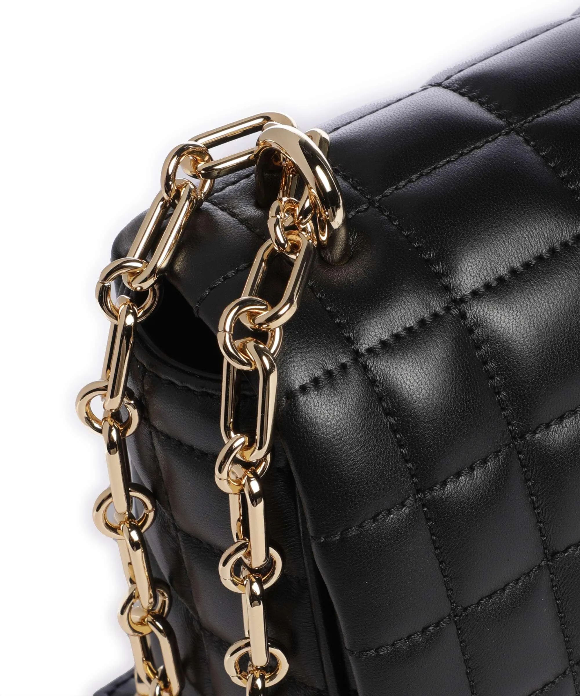  Michael Kors Tribeca Borsa a spalla cuoio di agnello nero  