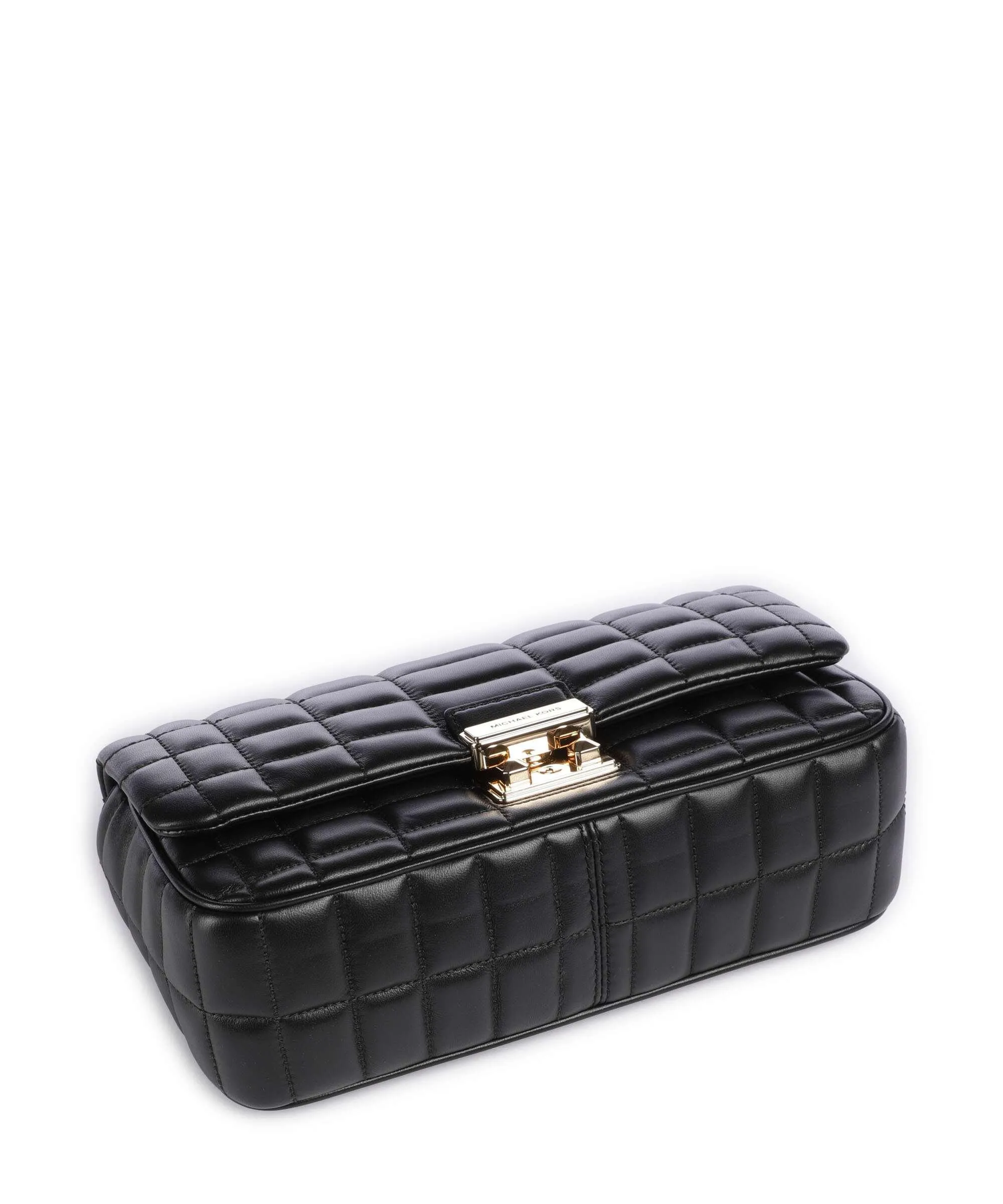  Michael Kors Tribeca Borsa a spalla cuoio di agnello nero  