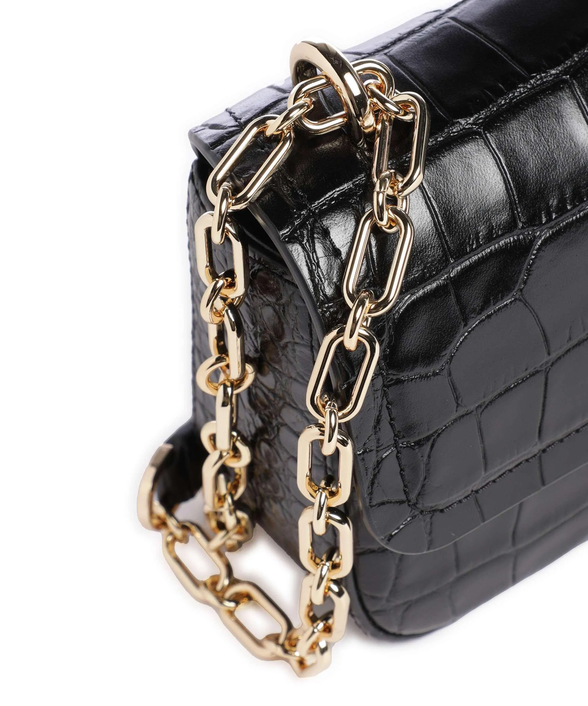  Michael Kors Tribeca Borsa a spalla pelle di vitello goffrata nero  