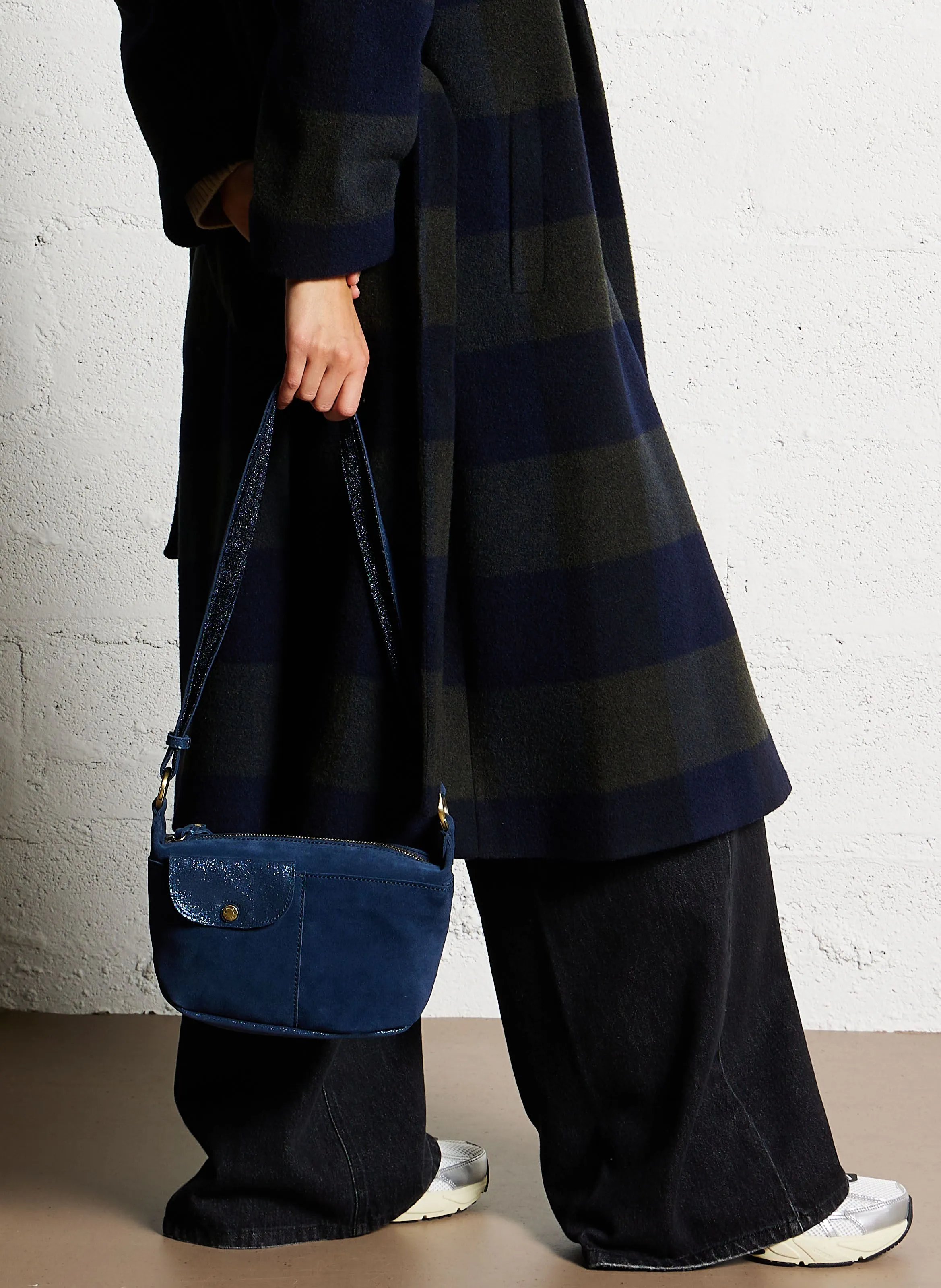  MILA LOUISE   LAYA - Borsa a bandoliera in pelle | Blu
