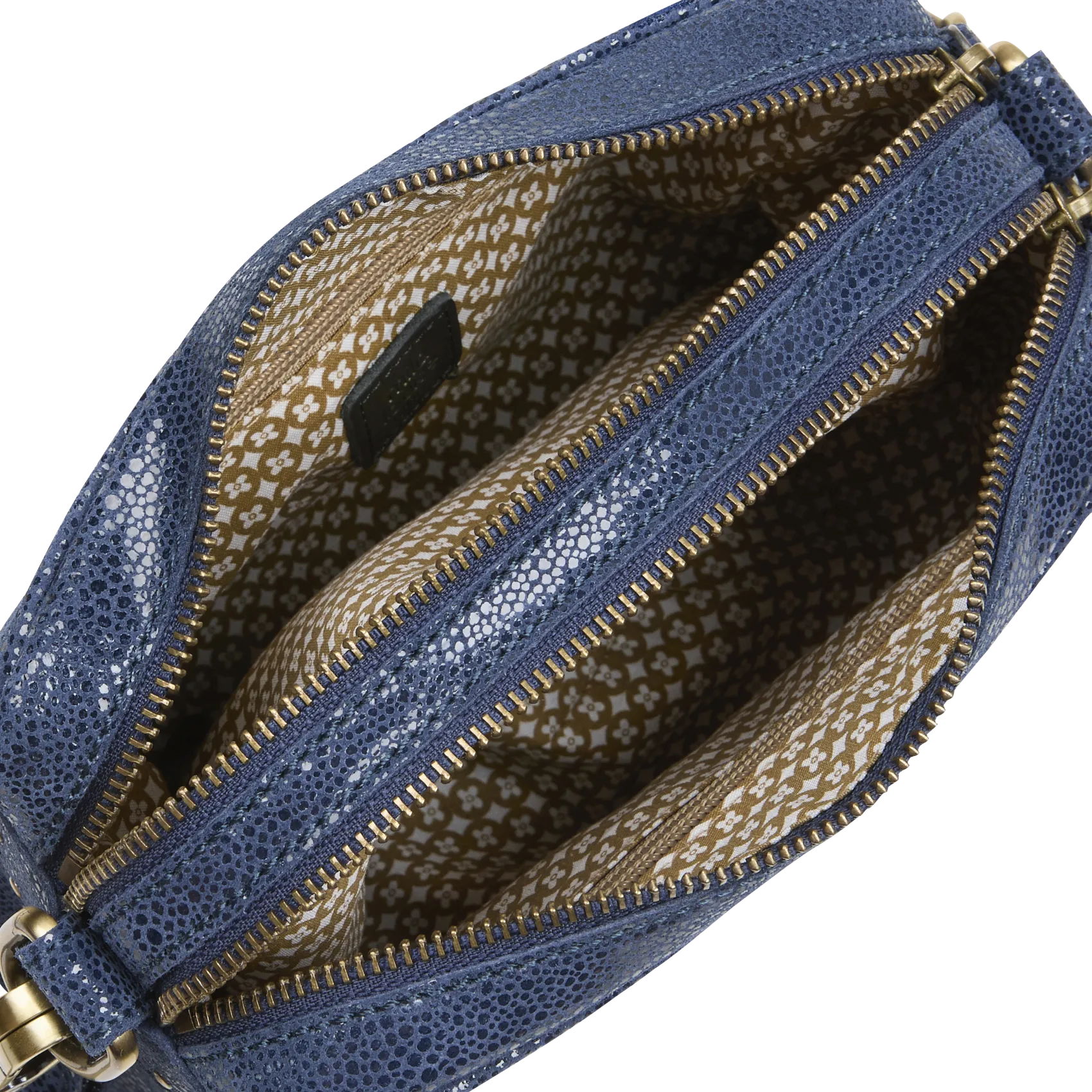  MILA LOUISE   MAMA - Borsa a tracolla in pelle coccodrillo | Blu
