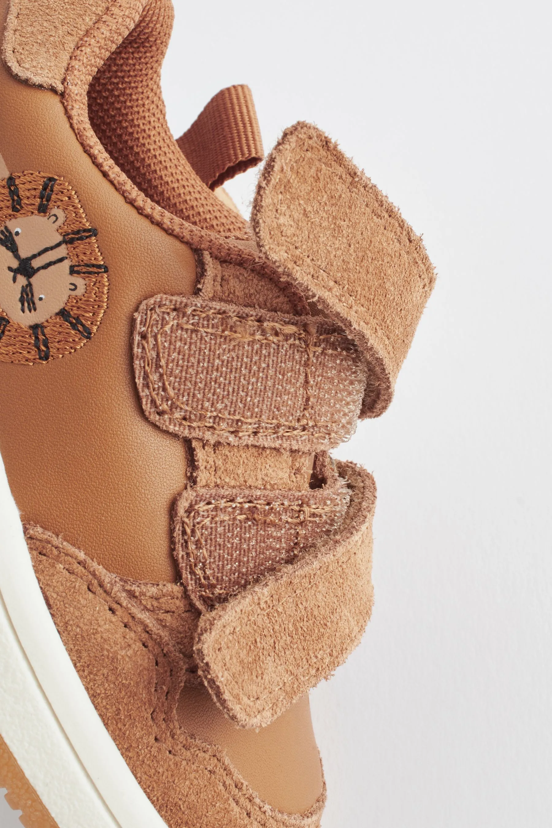 Neonati - First Walker in pelle con chiusura a strappo Scarpe    