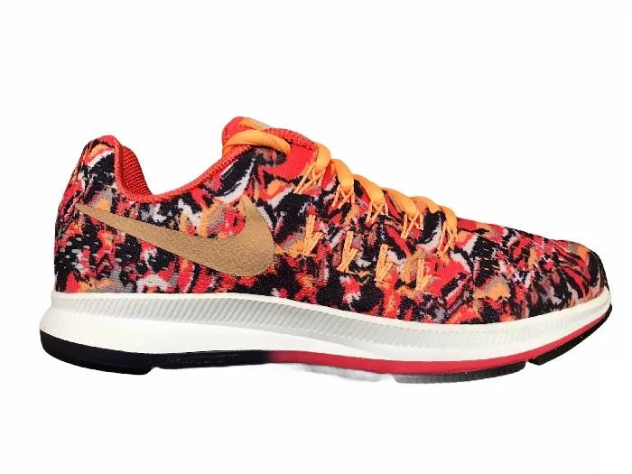 Nike running shoe for girls Air Zoom Pegasus 33 Print 854170 800 metallic orange-red