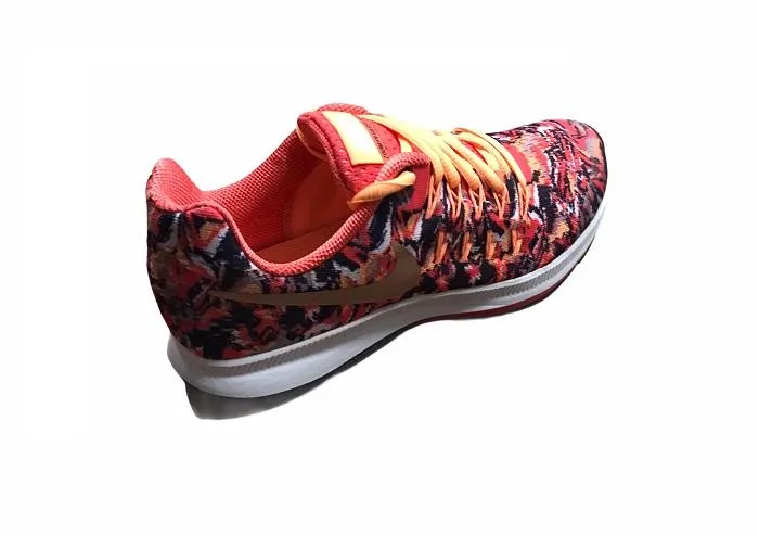 Nike running shoe for girls Air Zoom Pegasus 33 Print 854170 800 metallic orange-red