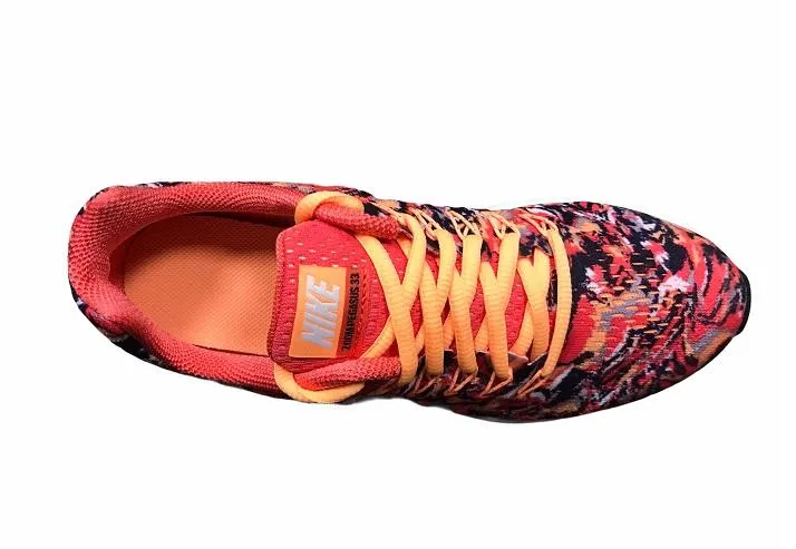 Nike running shoe for girls Air Zoom Pegasus 33 Print 854170 800 metallic orange-red