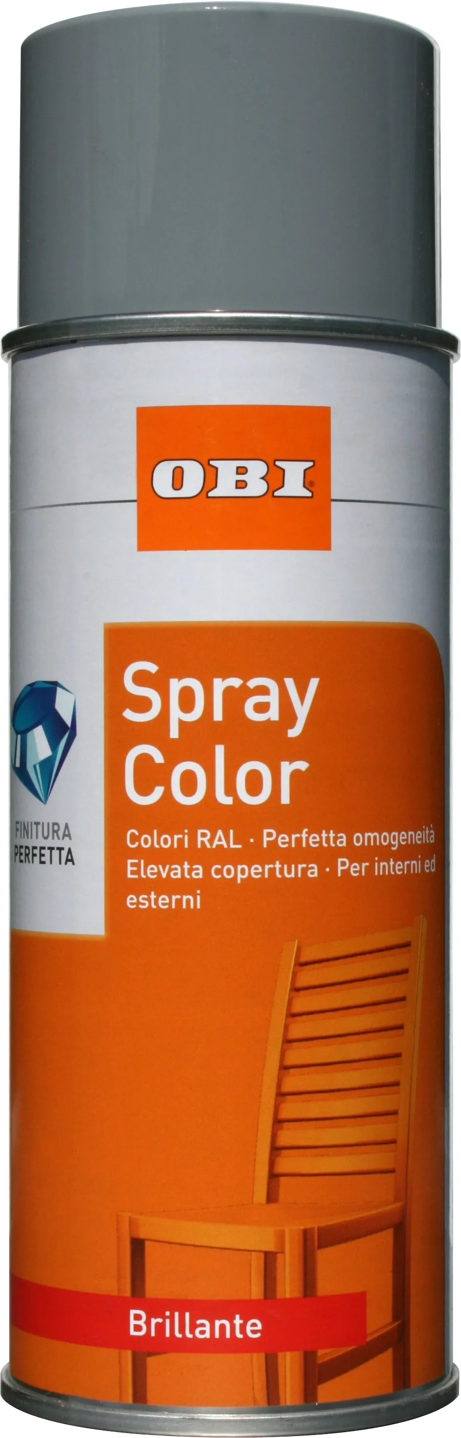 OBI vernice spray grigio argento RAL 7001 brillante 400 ml