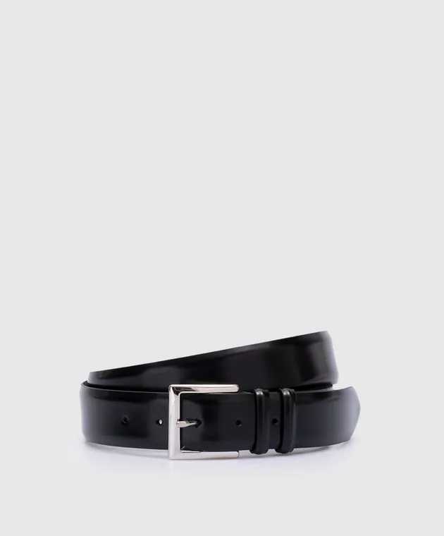 Orciani Cintura in pelle nera U03202CAFNER