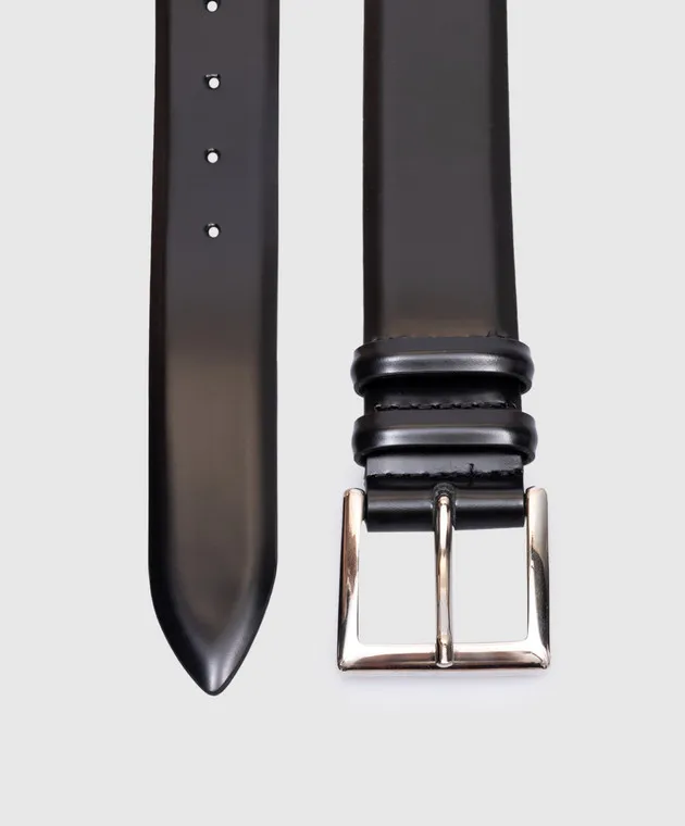 Orciani Cintura in pelle nera U03202CAFNER