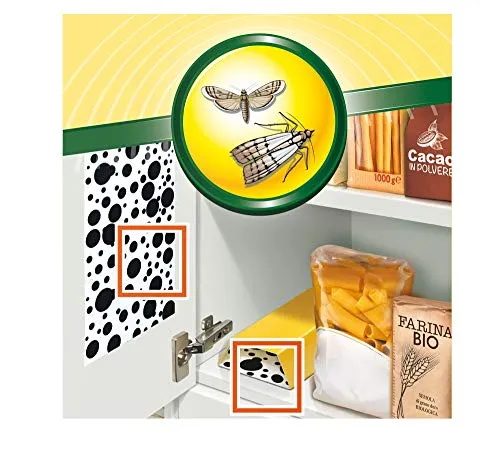 Orphea Antitarme Alimentare, Trappole Adesive Contro Le Tarme Del Cibo, Farfalline, Senza Insetticida E Inodore, Confezione da 4