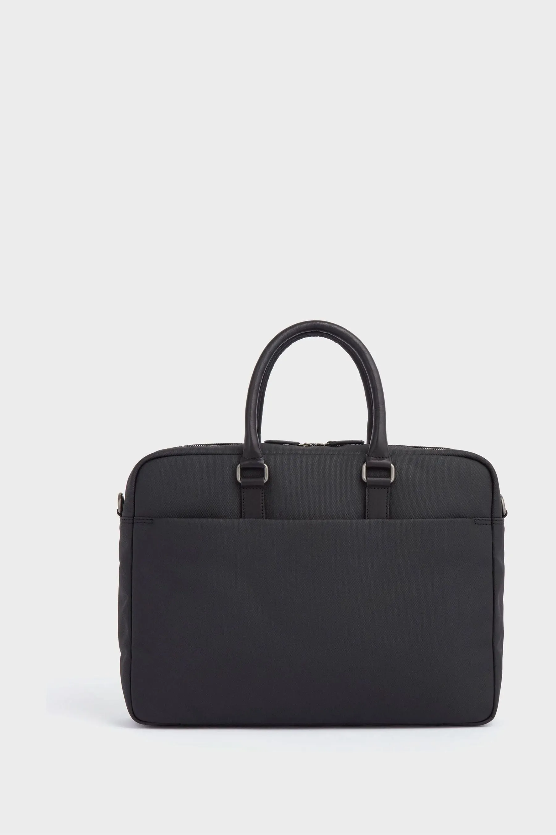 OSPREY LONDON Tela cerata e borsa per laptop Grantham in pelle di vitello smaltata
