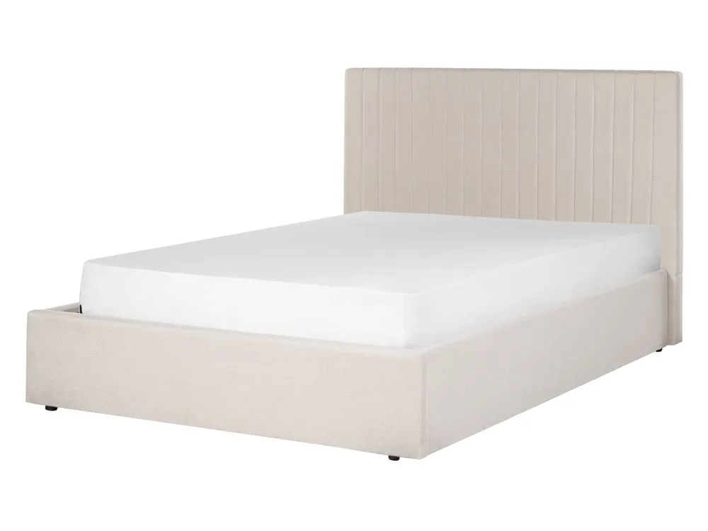 Ottoman Bed Fabric VION 140 x 200 cm (EU Double) Beige