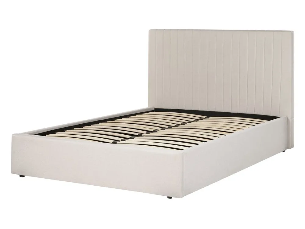 Ottoman Bed Fabric VION 140 x 200 cm (EU Double) Beige