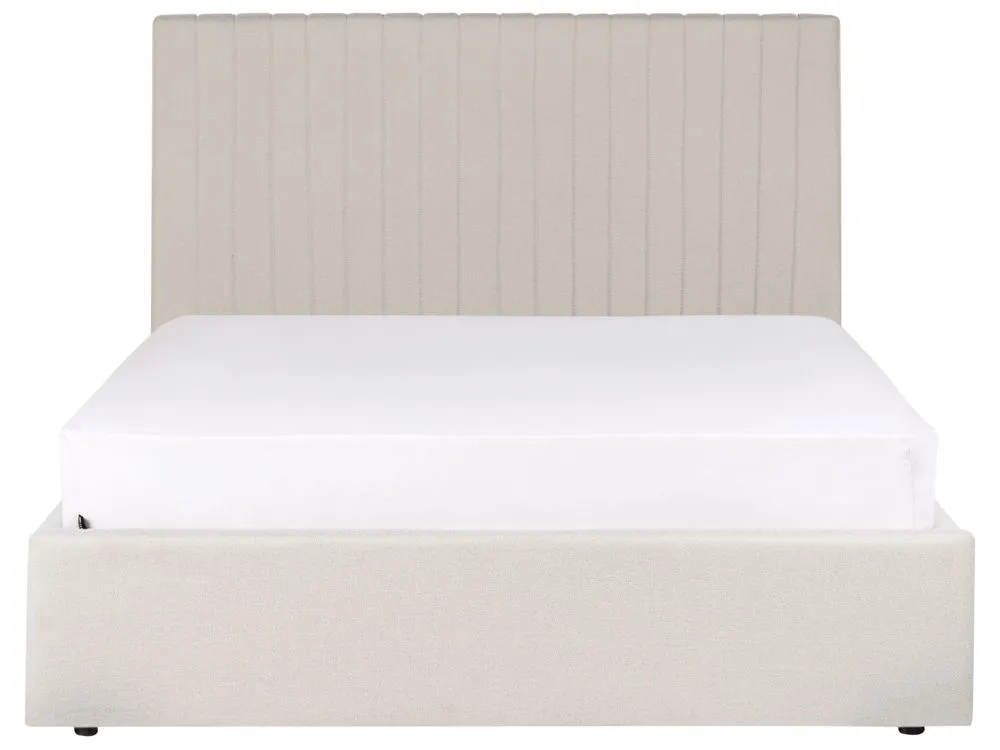 Ottoman Bed Fabric VION 140 x 200 cm (EU Double) Beige