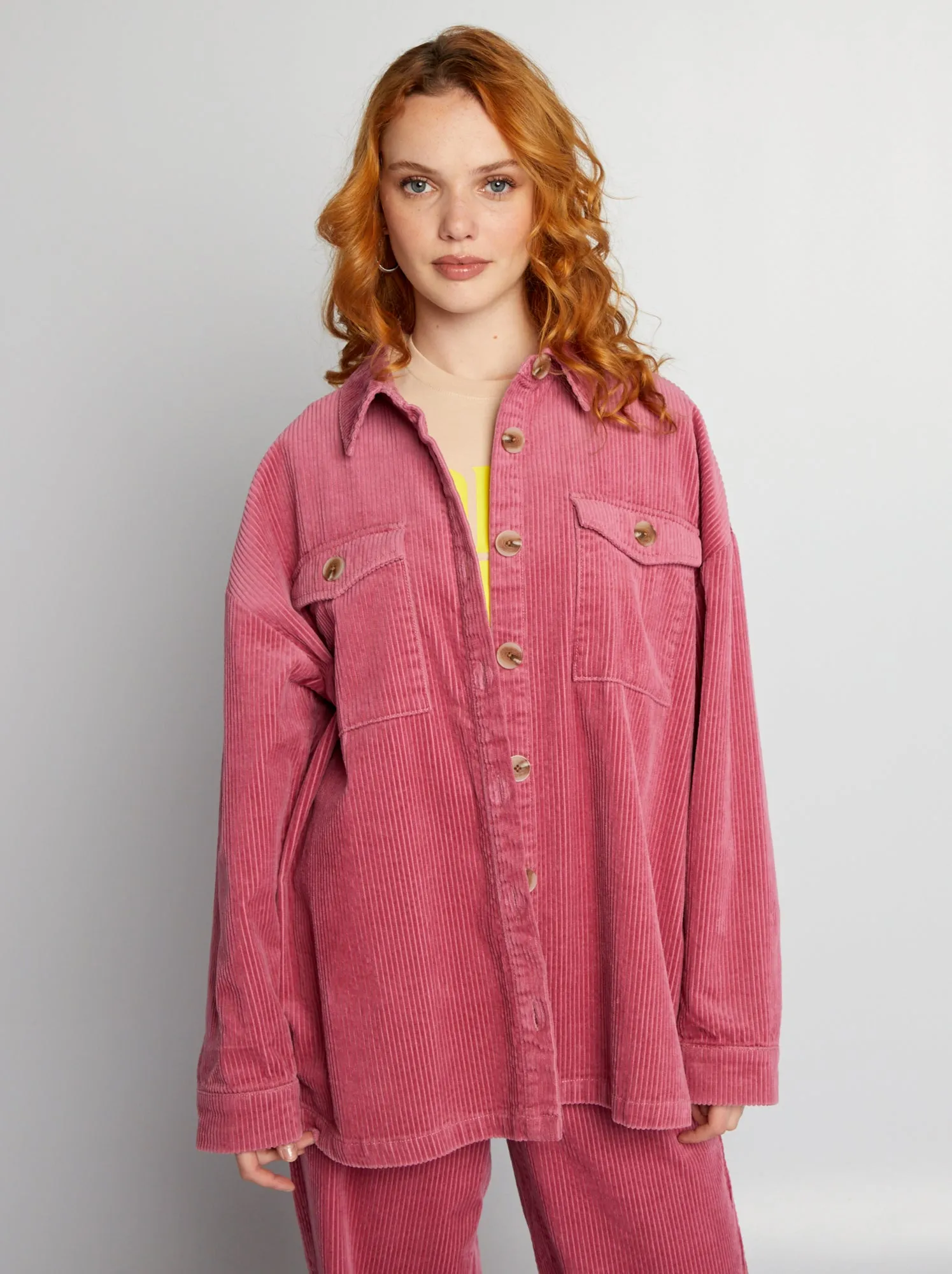 Overshirt in velluto - ROSA