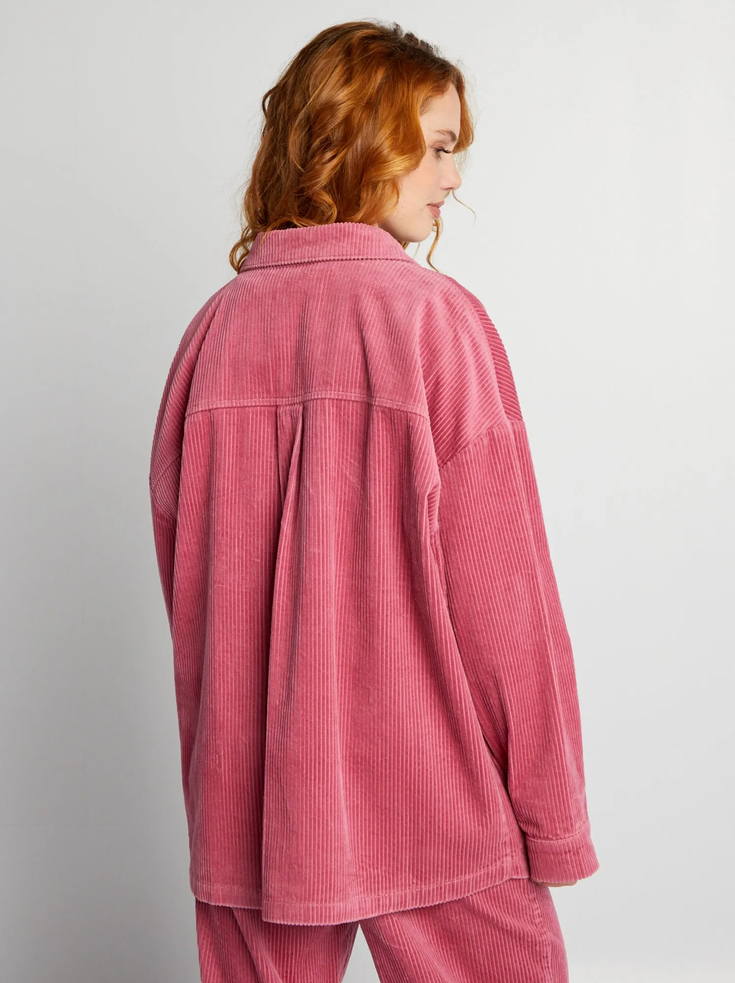 Overshirt in velluto - ROSA