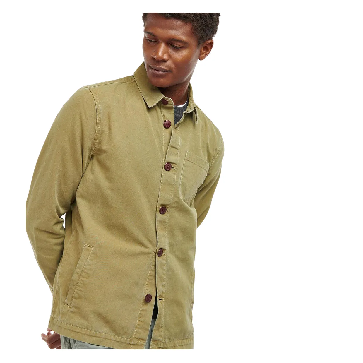 Overshirt Uomo Barbour Verde
