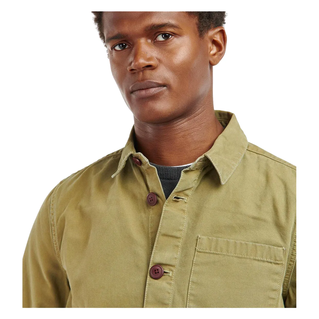 Overshirt Uomo Barbour Verde