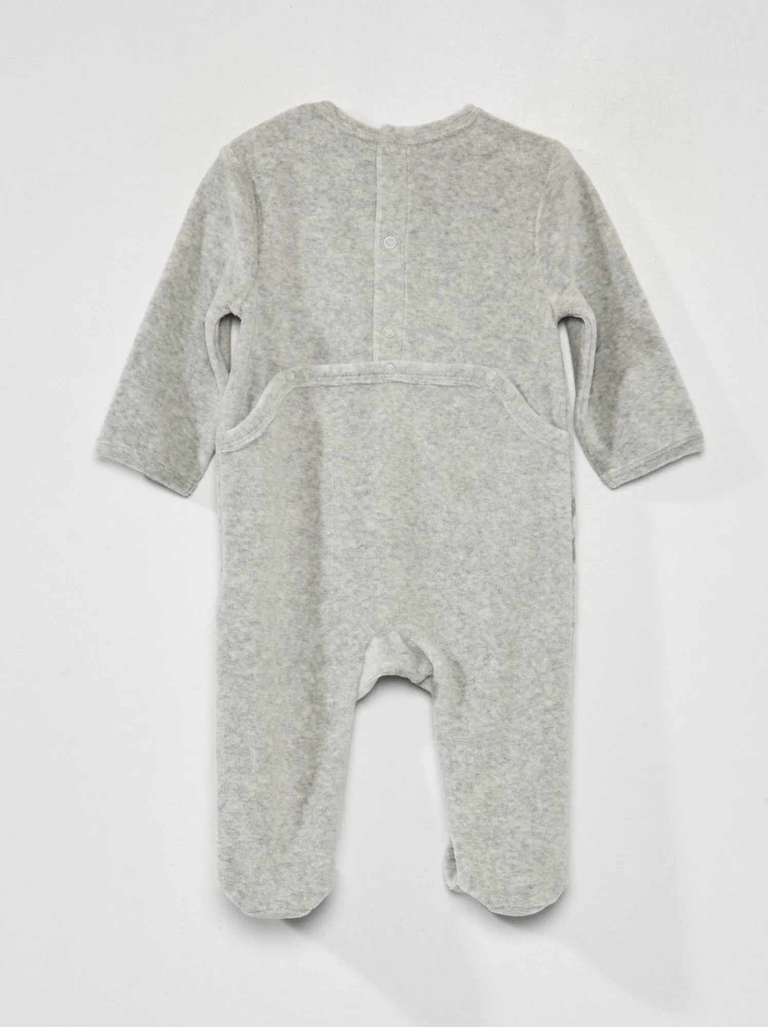 Pagliaccetto in velluto 'Star Wars' - GRIGIO