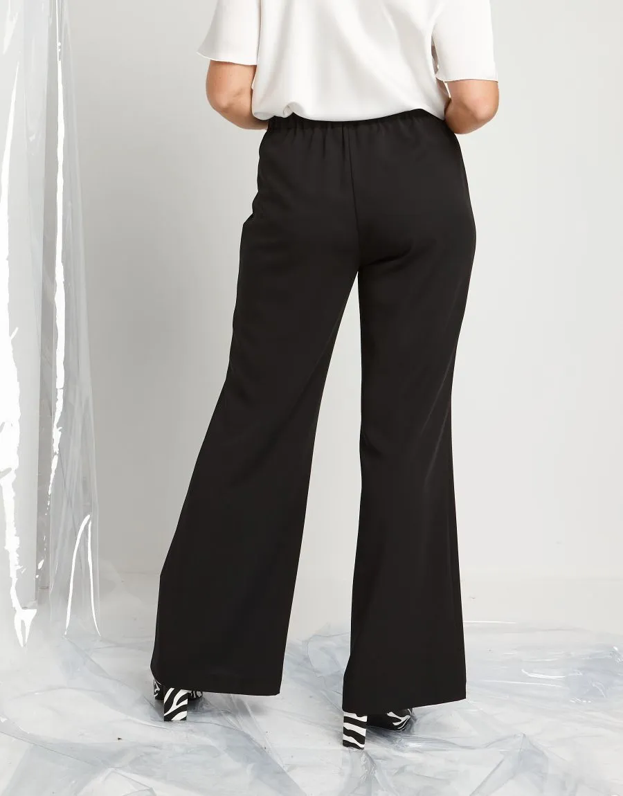 Pantalone ampio in tessuto fluido