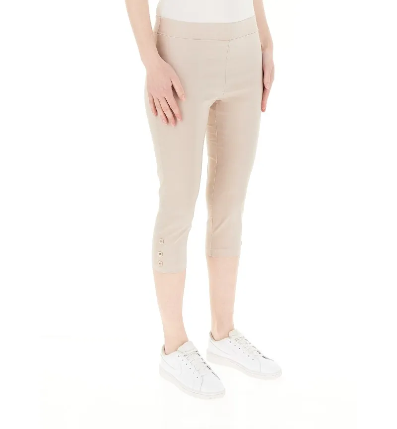 Pantalone capri elasticizzato