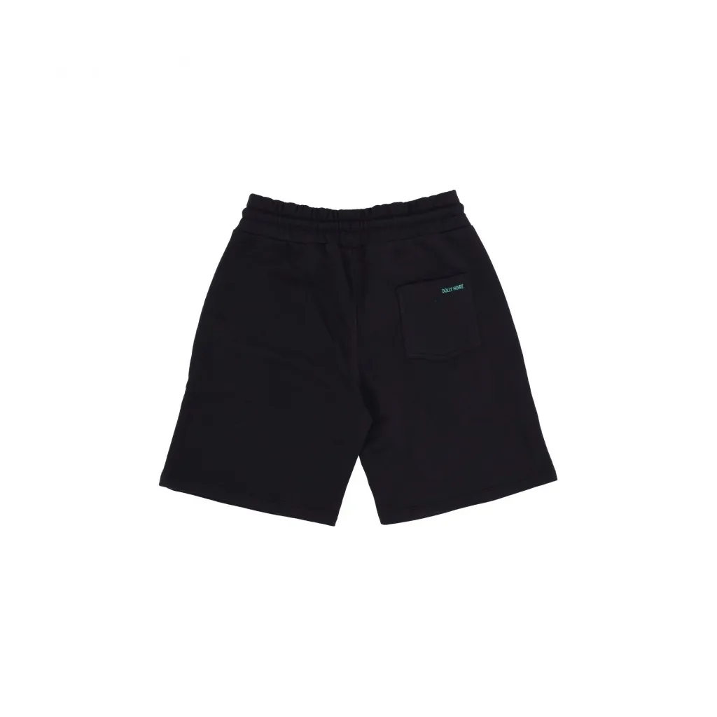 pantalone corto tuta uomo tre ruote sweatpant shorts BLACK