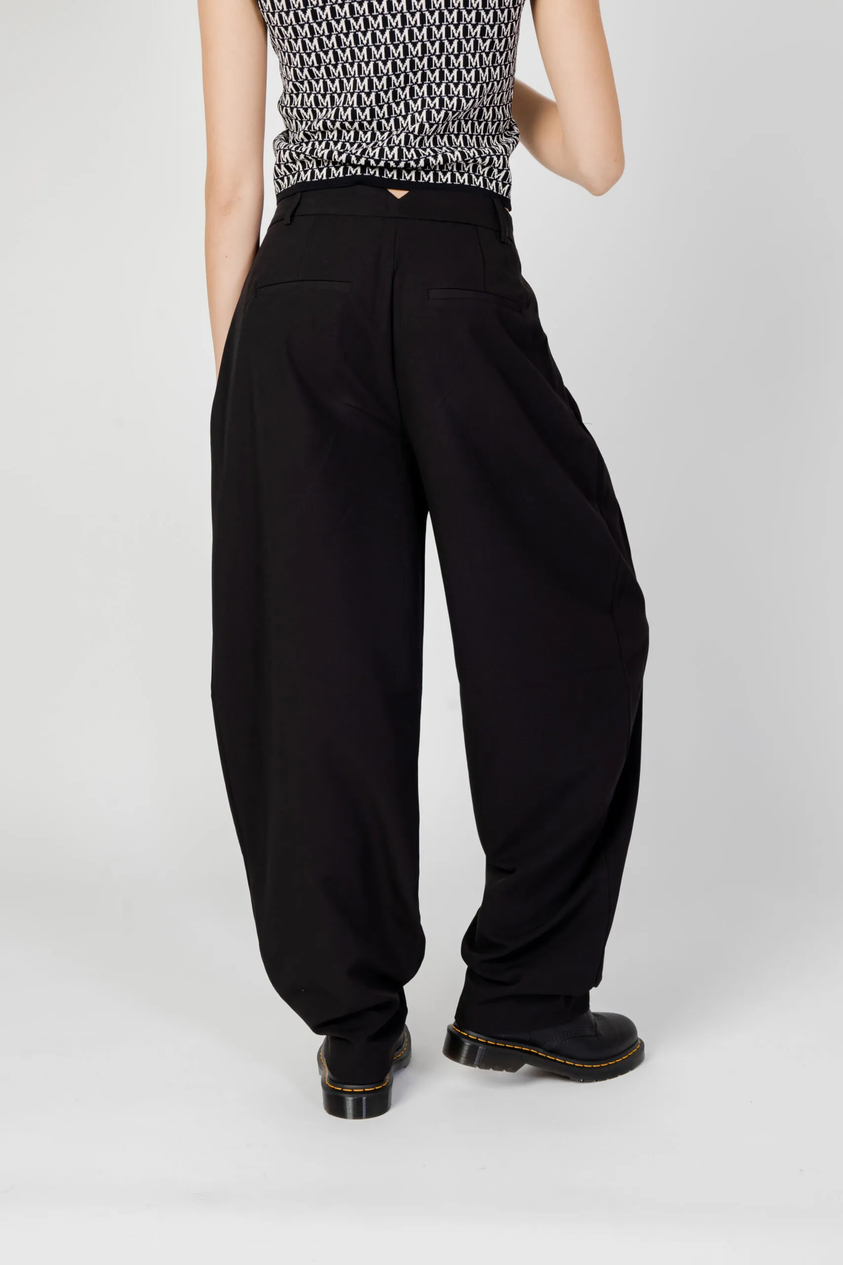 Pantaloni a palazzo Aware Vmisabelle Hw Vma Nero
