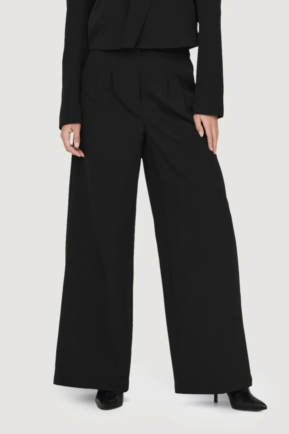 Pantaloni a palazzo Jacqueline de Yong jdystella hw wideleg Nero