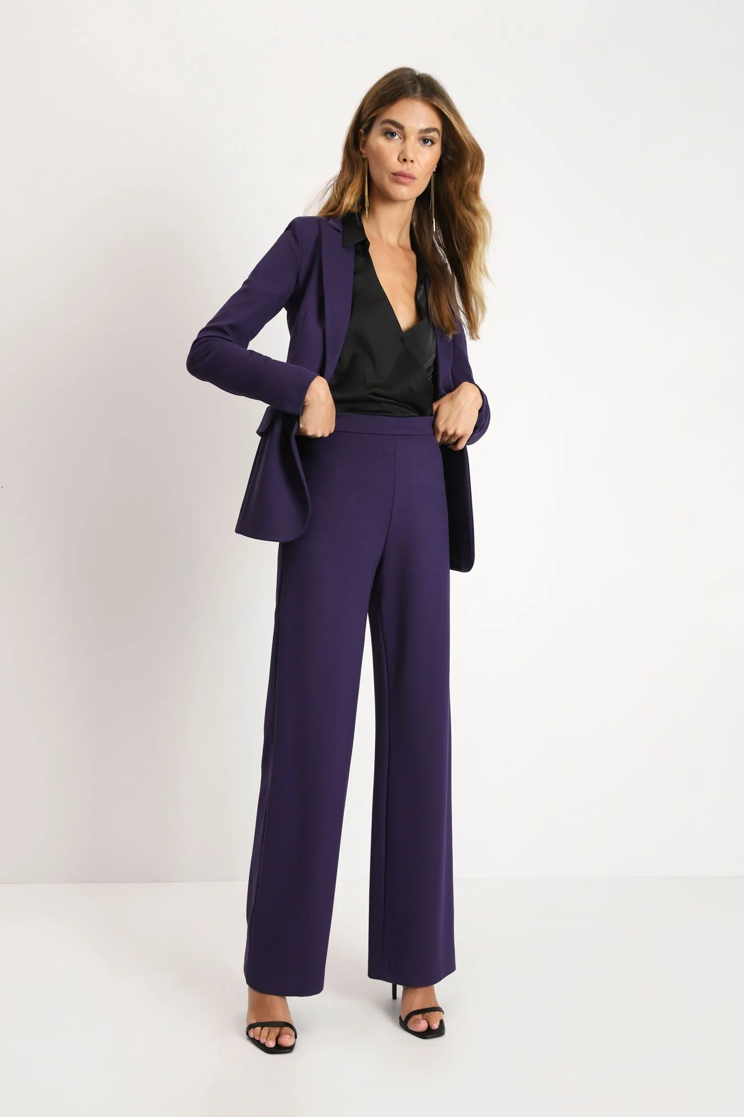 PANTALONI A PALAZZO MONOCOLOUR CON VITA REGOLARE IMPERIAL