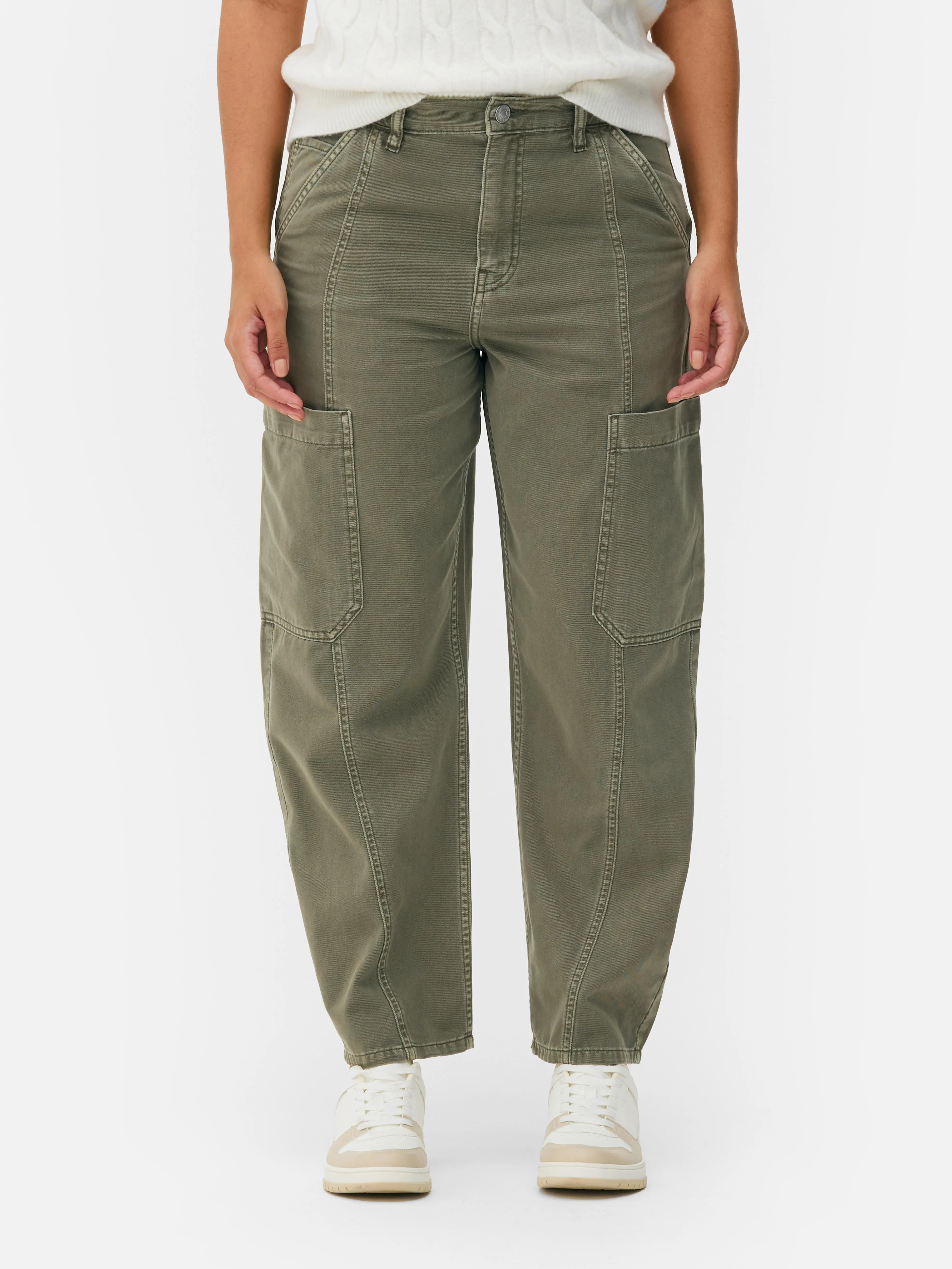 Pantaloni cargo a palloncino