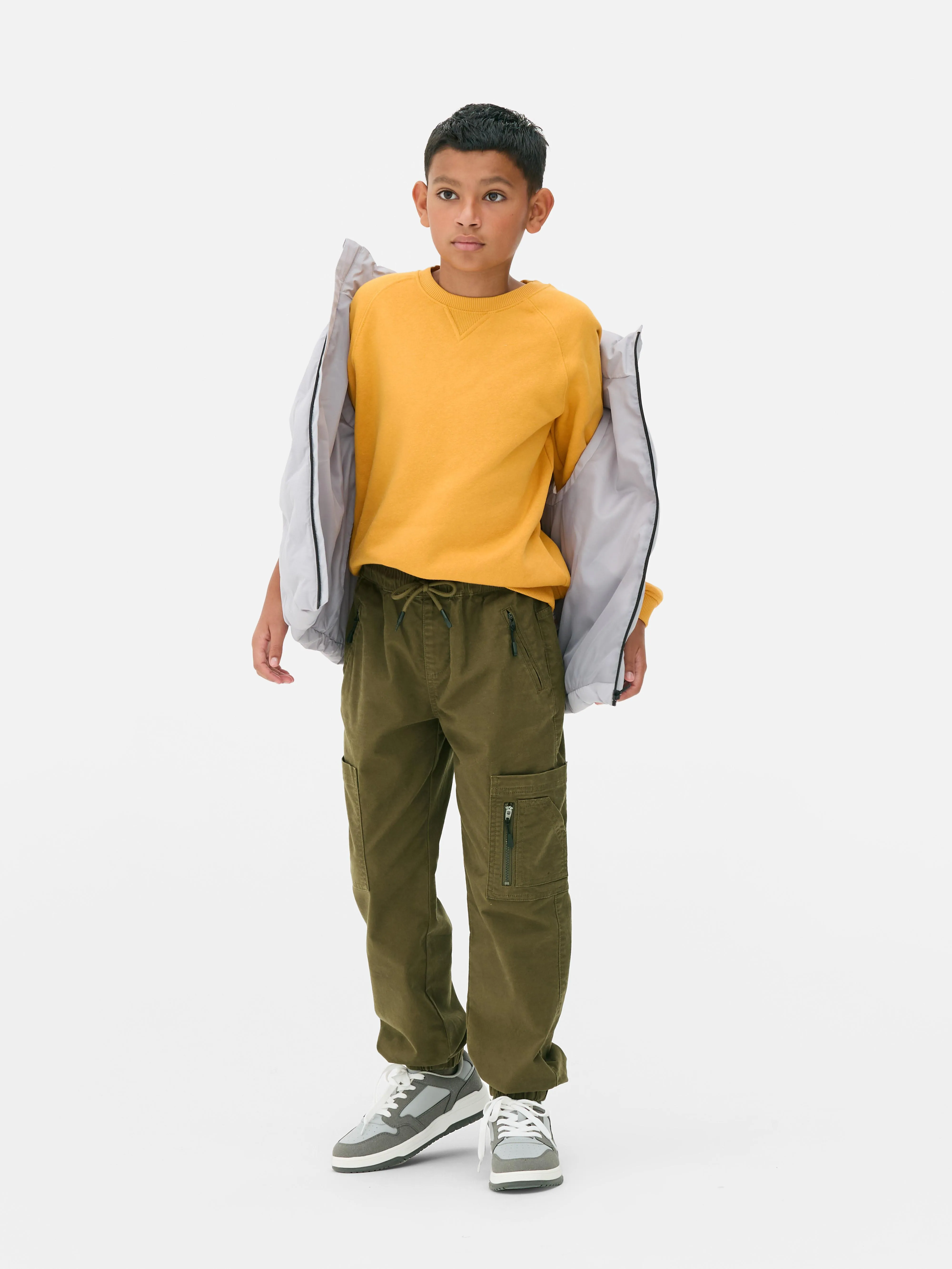 Pantaloni cargo con coulisse