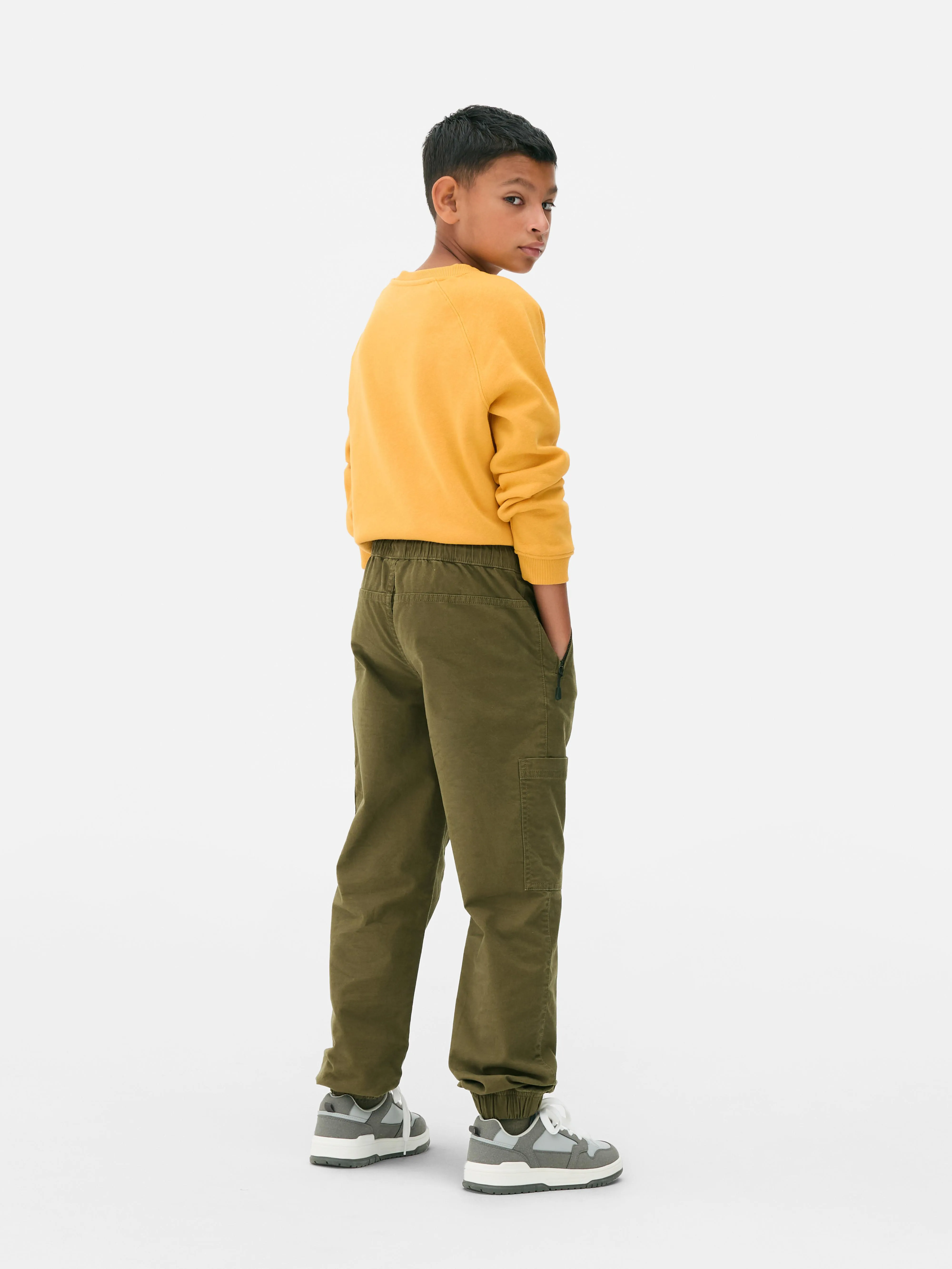 Pantaloni cargo con coulisse