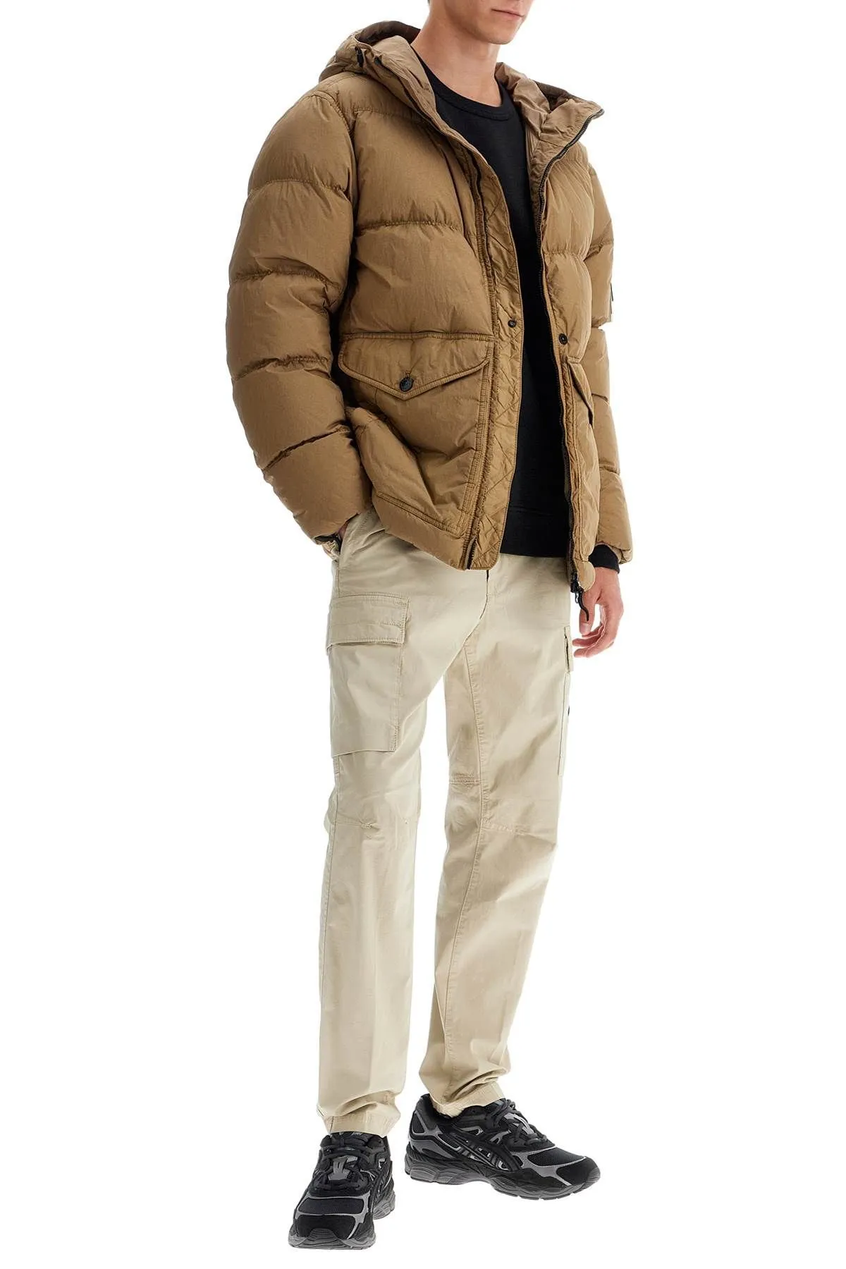 Pantaloni cargo in Twill Stretch-TC