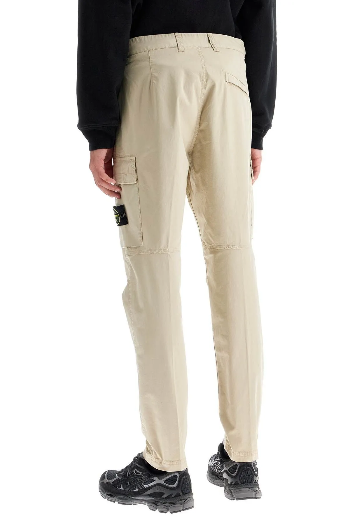 Pantaloni cargo in Twill Stretch-TC
